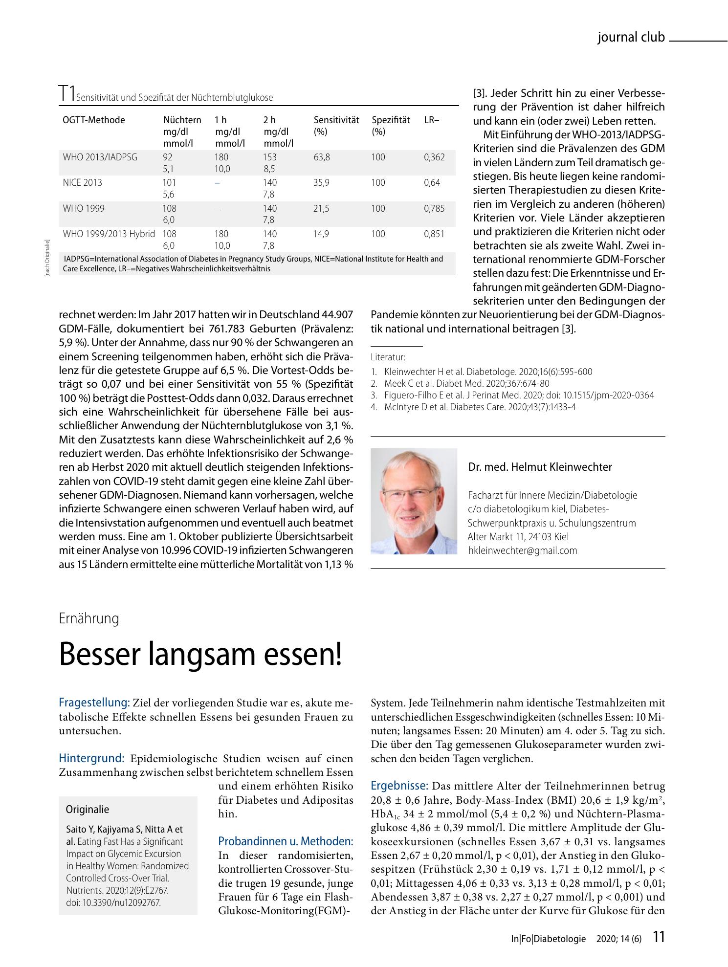 Vorschauseite 2: Fallen Schwangere mit GDM während der SARS-CoV-2-Pandemie durchs Netz?
