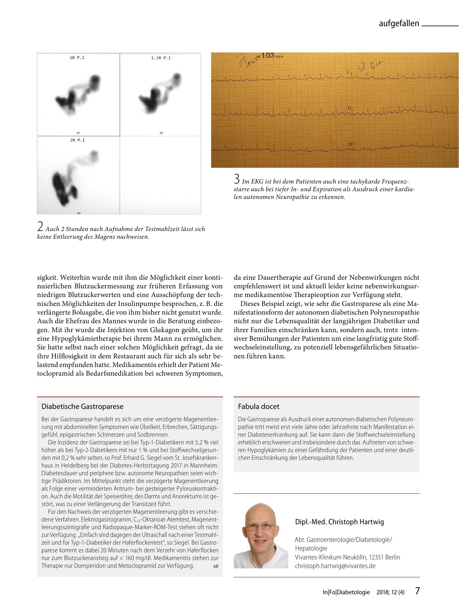 Vorschauseite 1: Diabetische Gastroparese