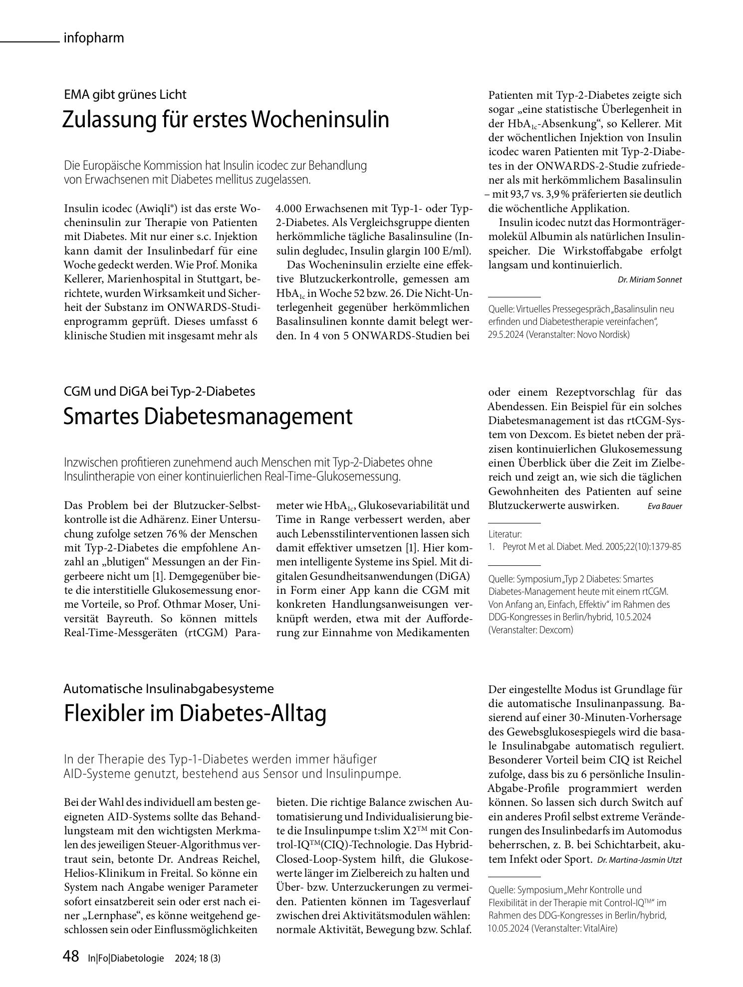 Vorschauseite 1: Smartes Diabetesmanagement