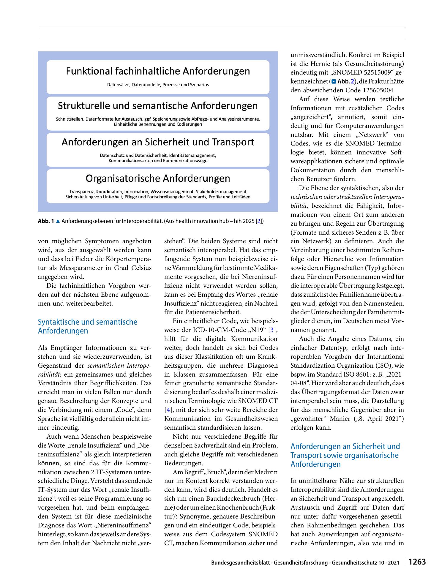 Vorschauseite 2: Interoperabilität im Gesundheitswesen: auch für digitale Gesundheitsanwendungen (DiGA) verordnet