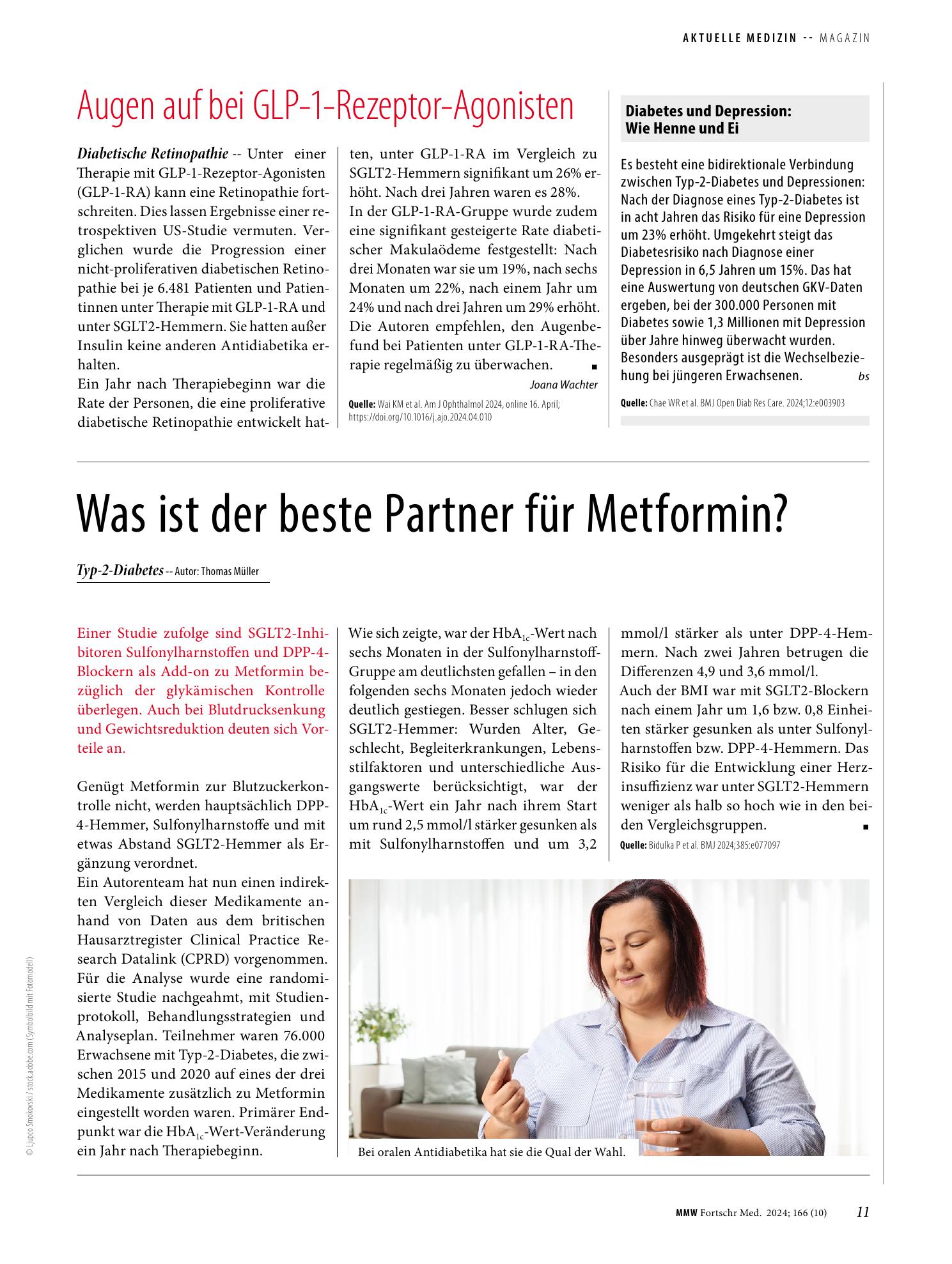 Vorschauseite 1: Was ist der beste Partner für Metformin?
