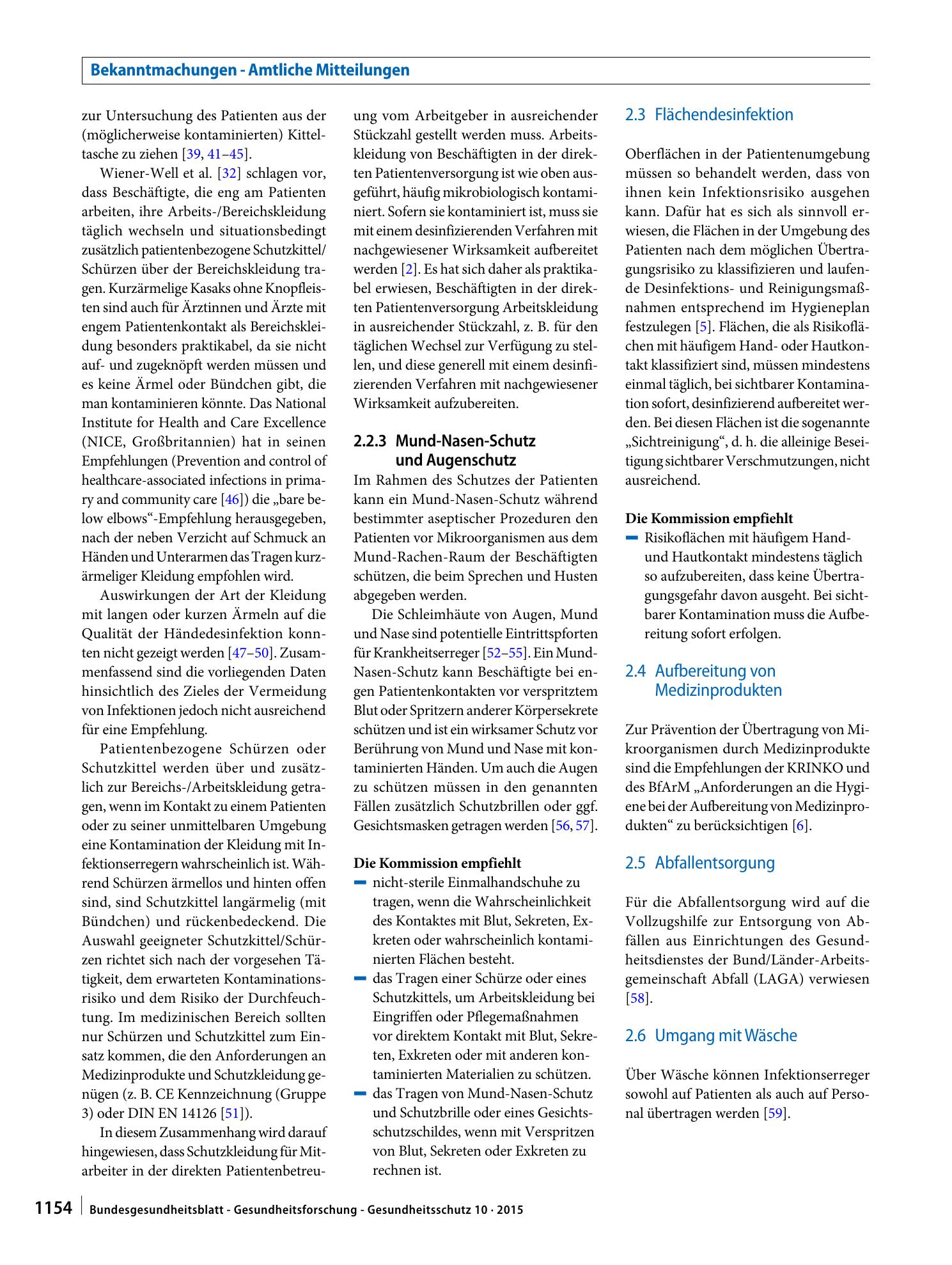 Vorschauseite 4: Infektionsprävention im Rahmen der Pflege und Behandlung von Patienten mit übertragbaren Krankheiten