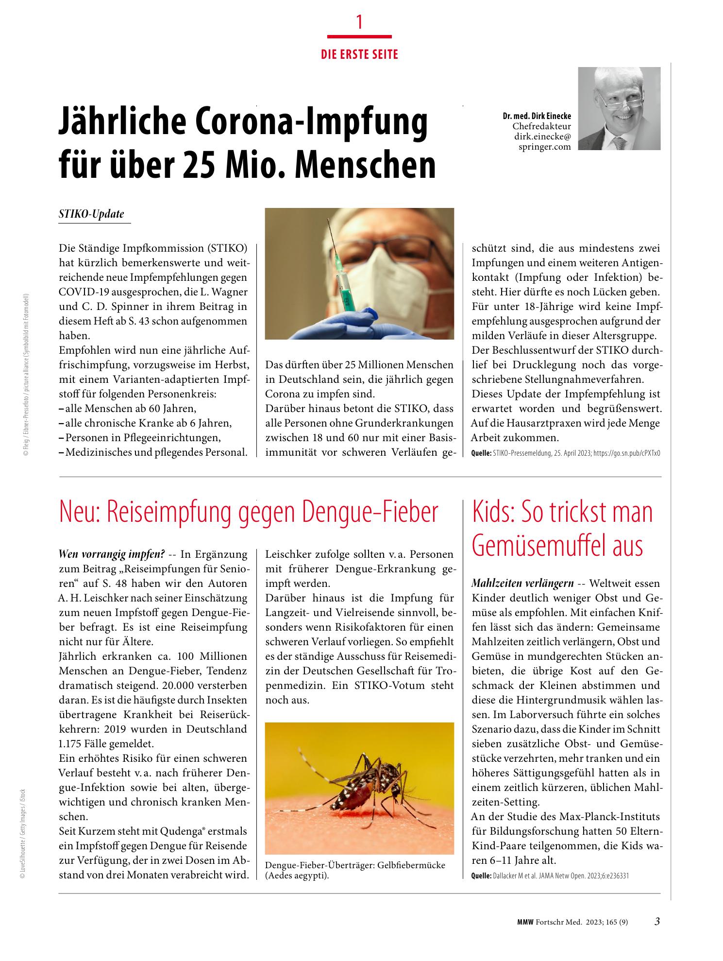 Vorschauseite 1: Die erste Seite