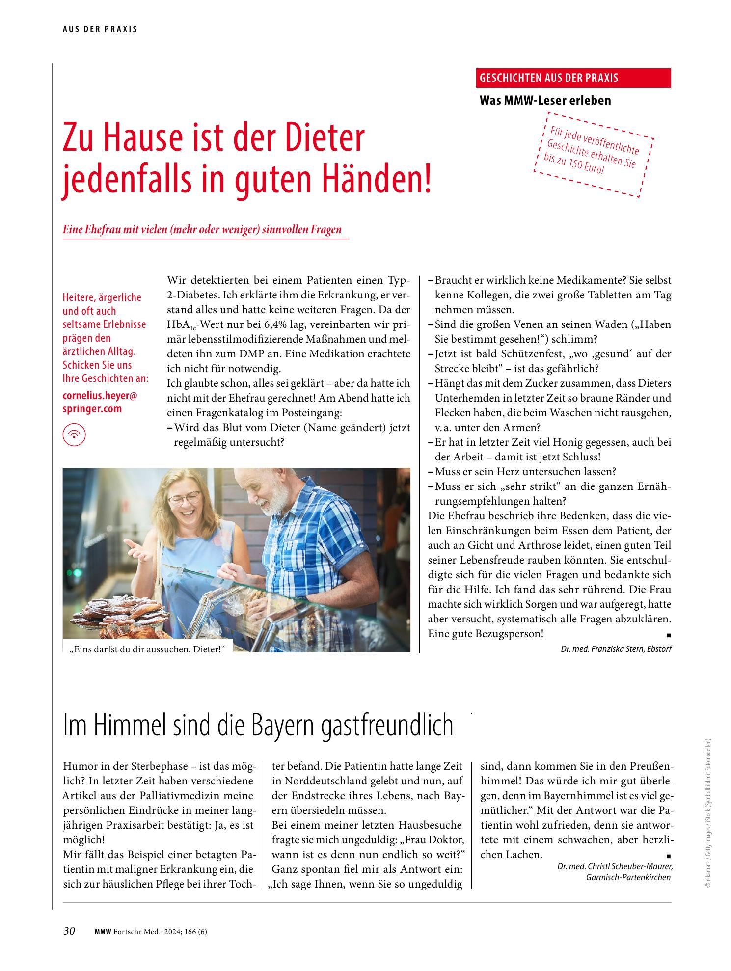 Vorschauseite 1: Zu Hause ist der Dieter jedenfalls in guten Händen!