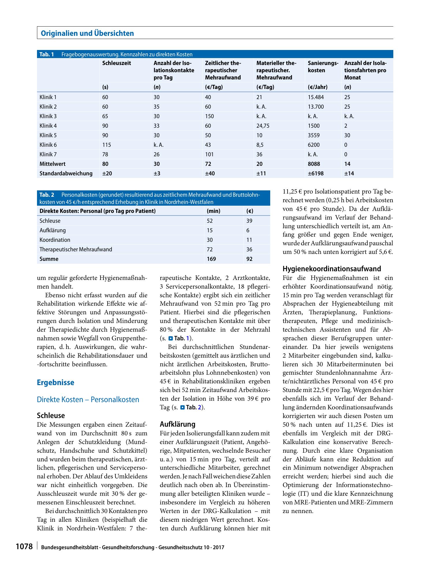 Vorschauseite 4: Mehrkosten durch multiresistente Erreger in der Neurorehabilitation