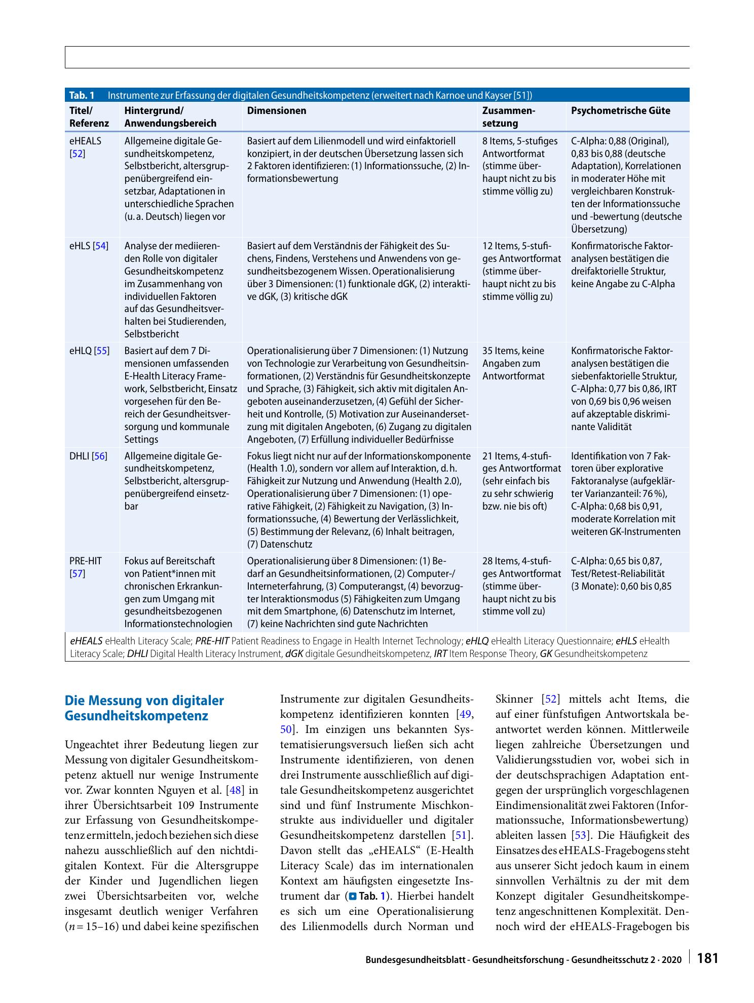 Vorschauseite 6: Digitale Gesundheitskompetenz – Konzeptionelle Verortung, Erfassung und Förderung mit Fokus auf Kinder und Jugendliche