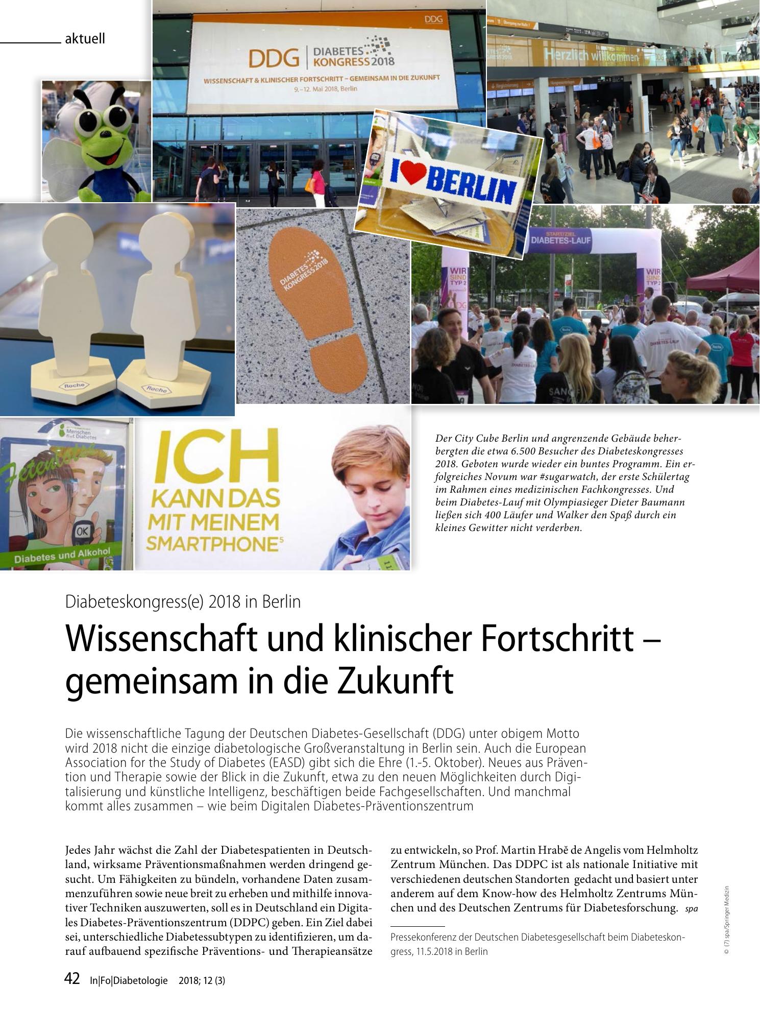 Vorschauseite 1: Wissenschaft und klinischer Fortschritt — gemeinsam in die Zukunft