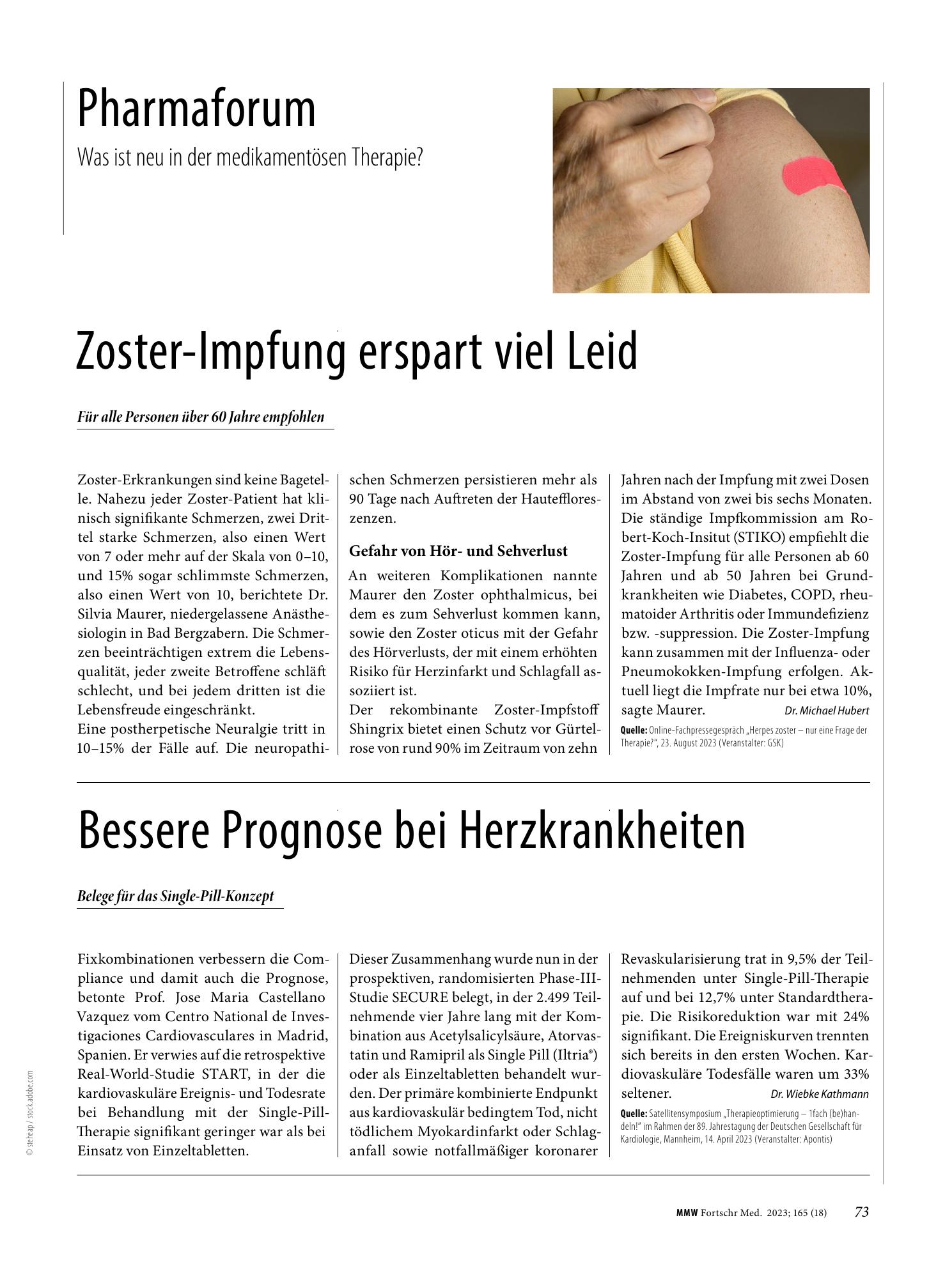 Vorschauseite 1: Bessere Prognose bei Herzkrankheiten