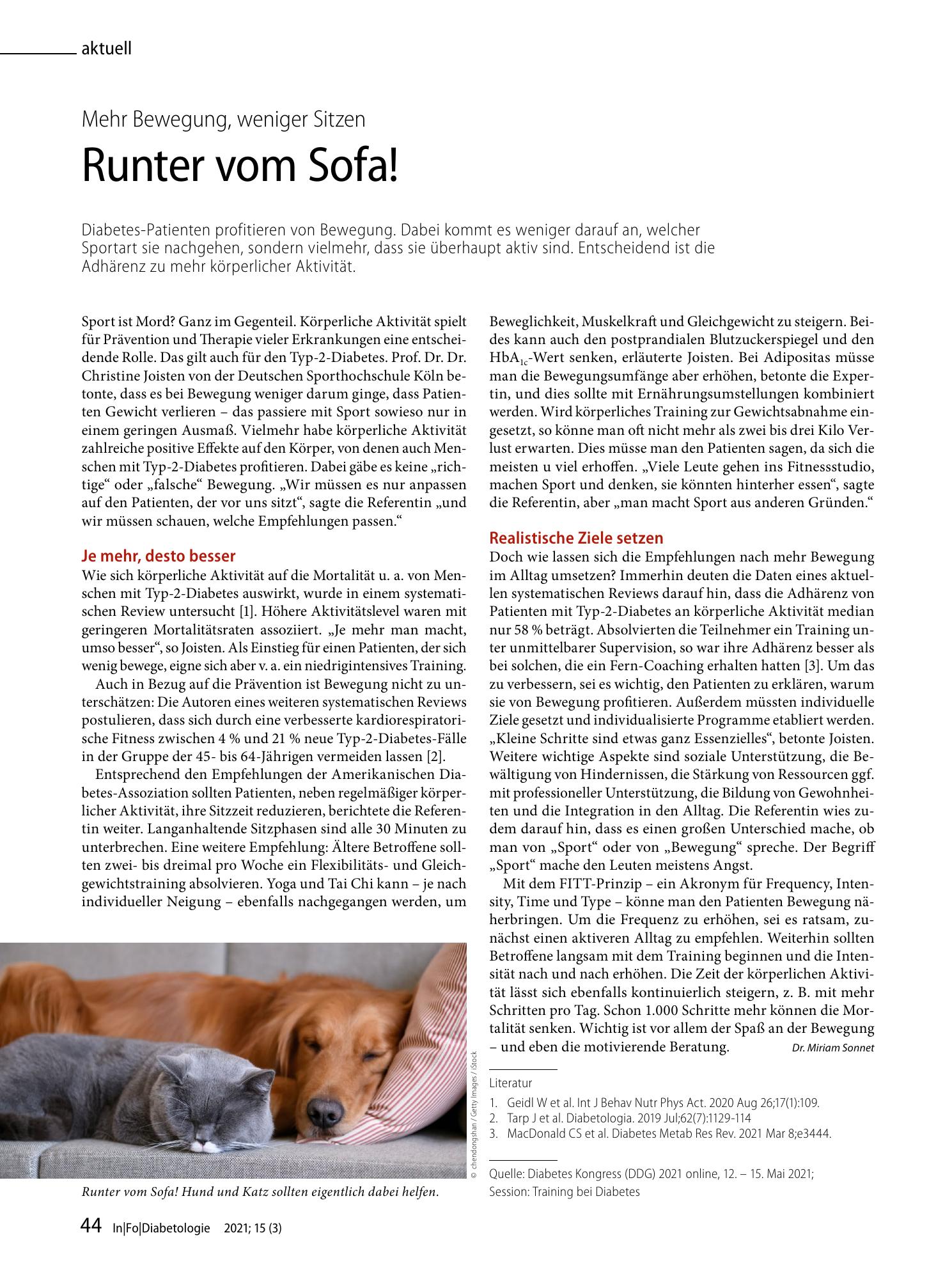 Vorschauseite 1: Runter vom Sofa!