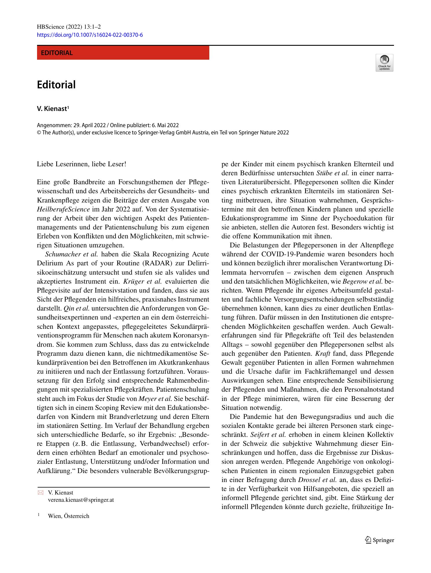 Vorschauseite 1: Editorial