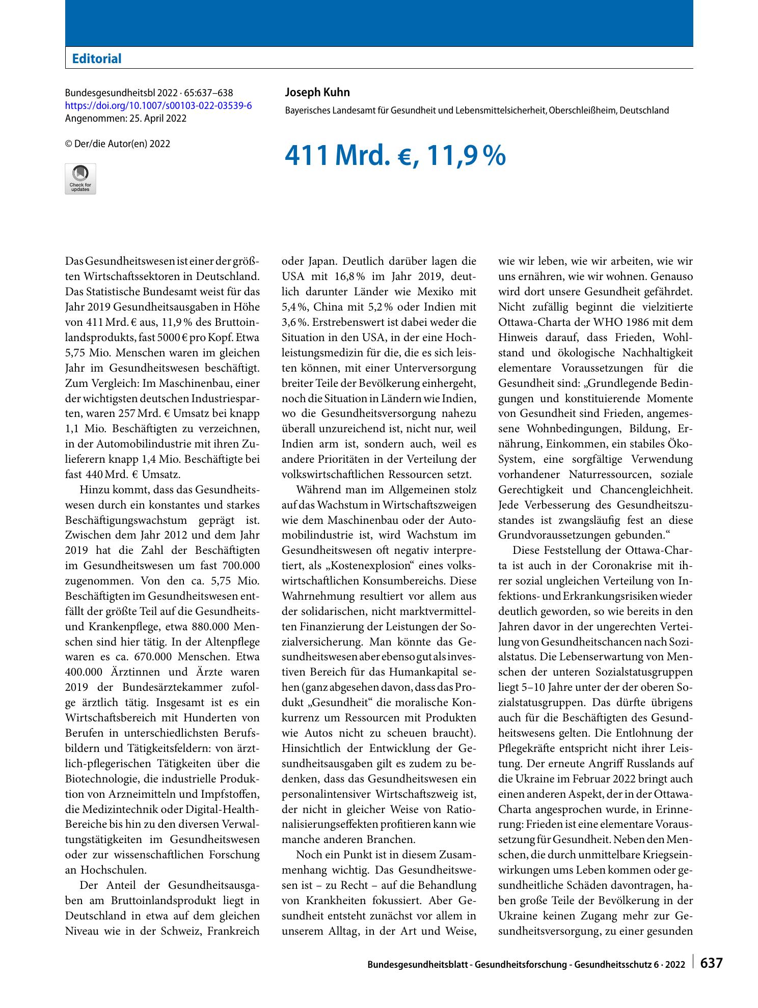 Vorschauseite 1: 411 Mrd. €, 11,9 %