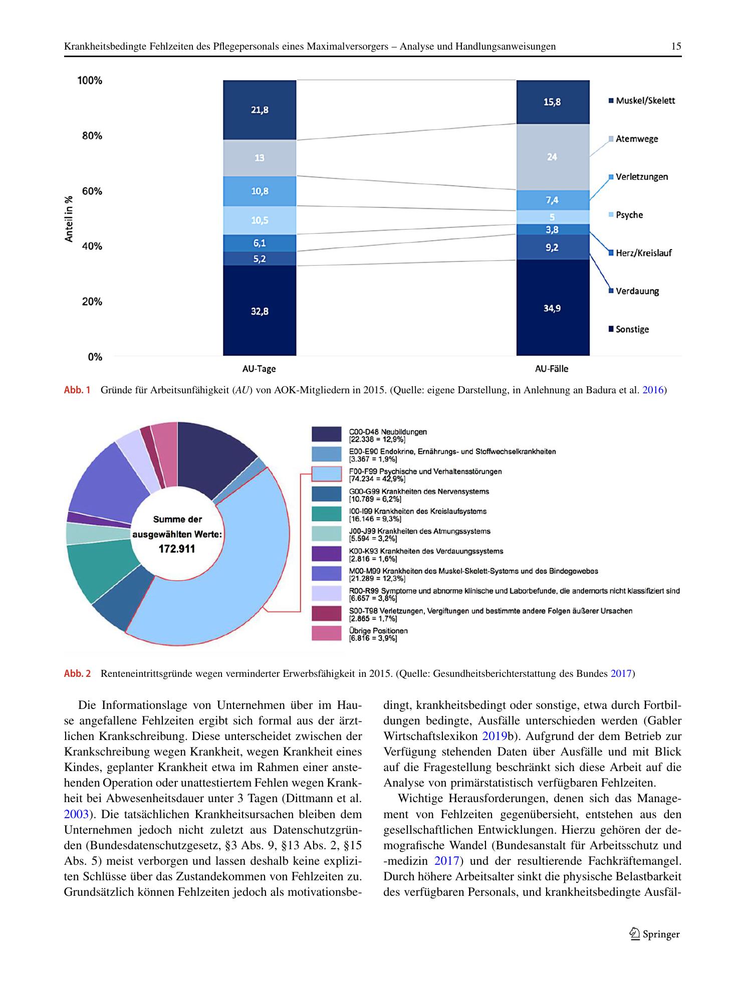 Vorschauseite 3: Krankheitsbedingte Fehlzeiten des Pflegepersonals eines Maximalversorgers – Analyse und Handlungsanweisungen