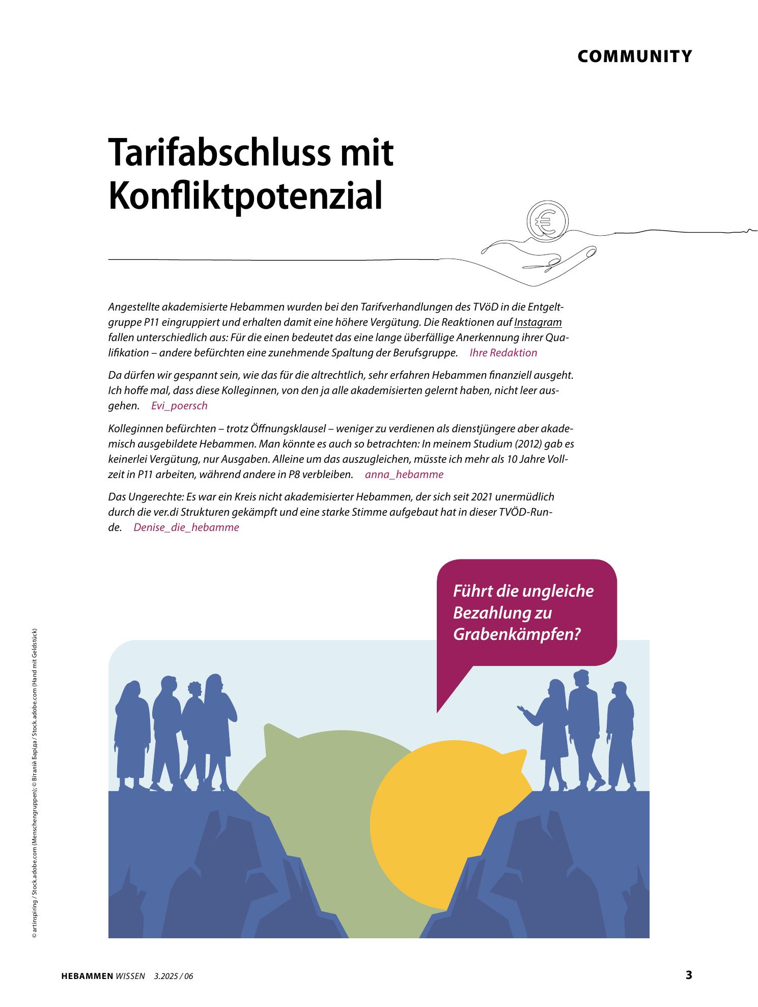 Vorschauseite 1: Tarifabschluss mit Konfliktpotenzial