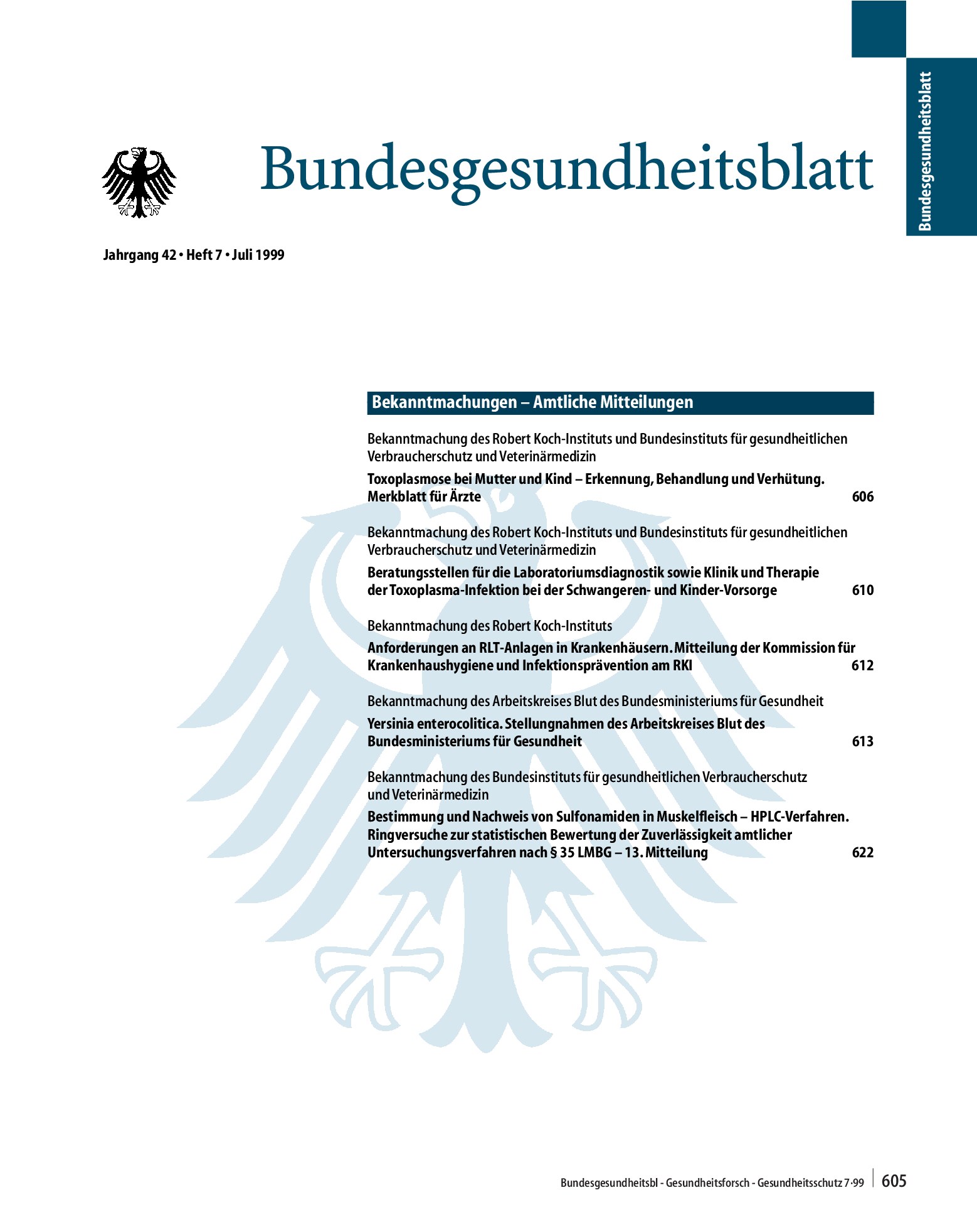 Vorschauseite 1: Bekanntmachungen – Amtliche Mitteilungen