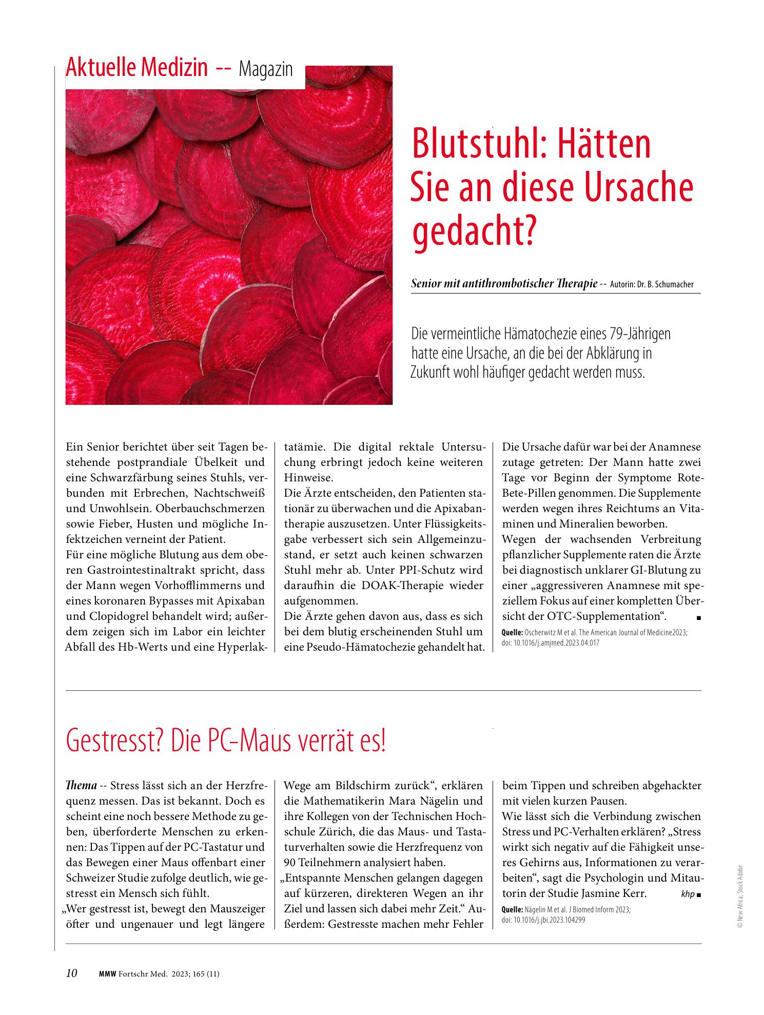 Vorschauseite 1: Blutstuhl: Hätten Sie an diese Ursache gedacht?