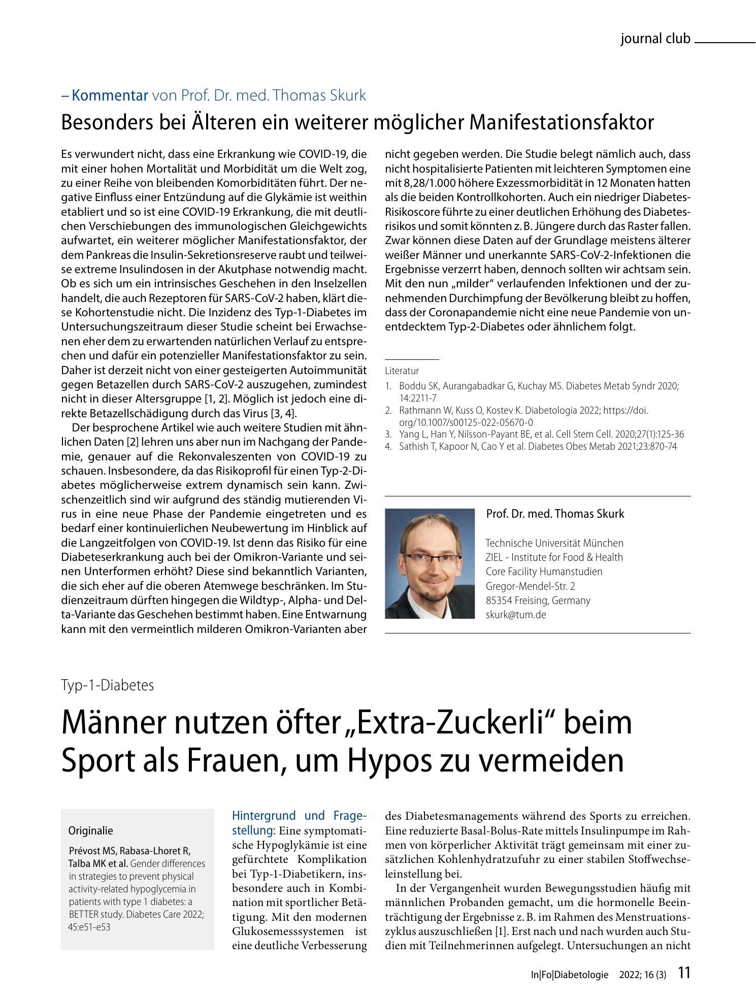 Vorschauseite 2: COVID-19 kann auch noch im Nachgang Typ-2-Diabetes begünstigen