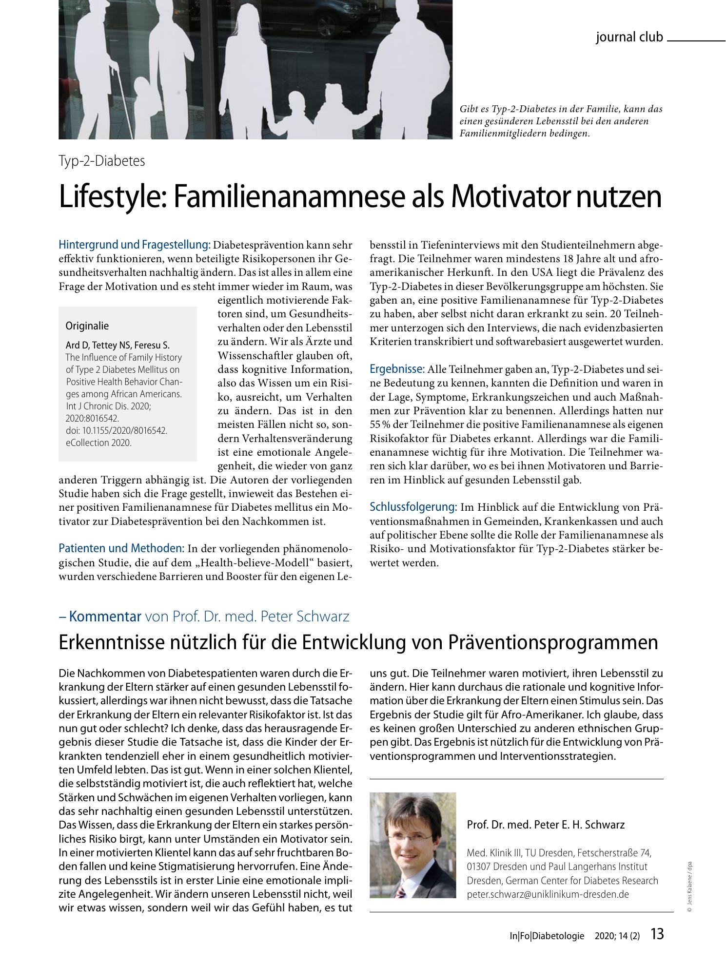 Vorschauseite 1: Lifestyle: Familienanamnese als Motivator nutzen
