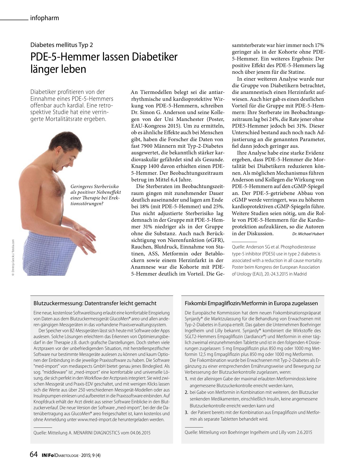 Vorschauseite 1: Fixkombi Empagliflozin/Metformin in Europa zugelassen