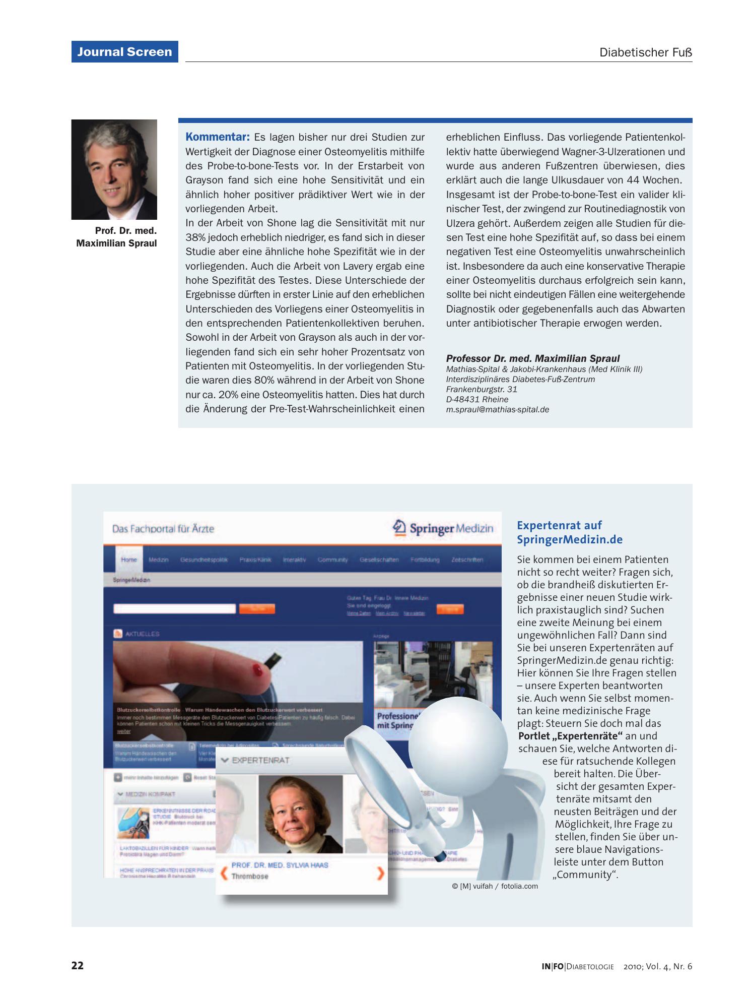 Vorschauseite 1: Expertenrat auf SpringerMedizin.de