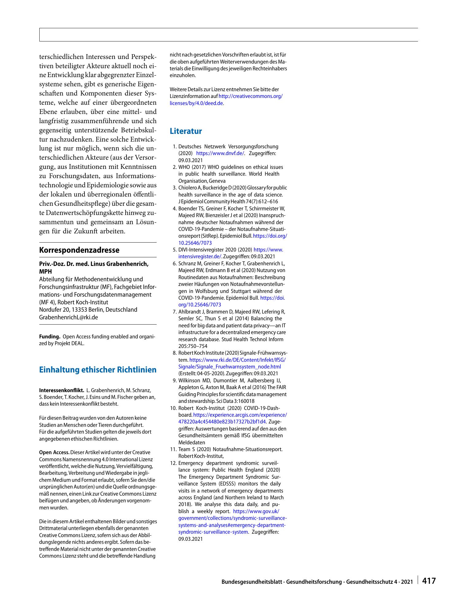 Vorschauseite 6: Gewinnung von Echtzeitdaten aus der medizinischen Versorgung zur Handlungssteuerung in Public Health