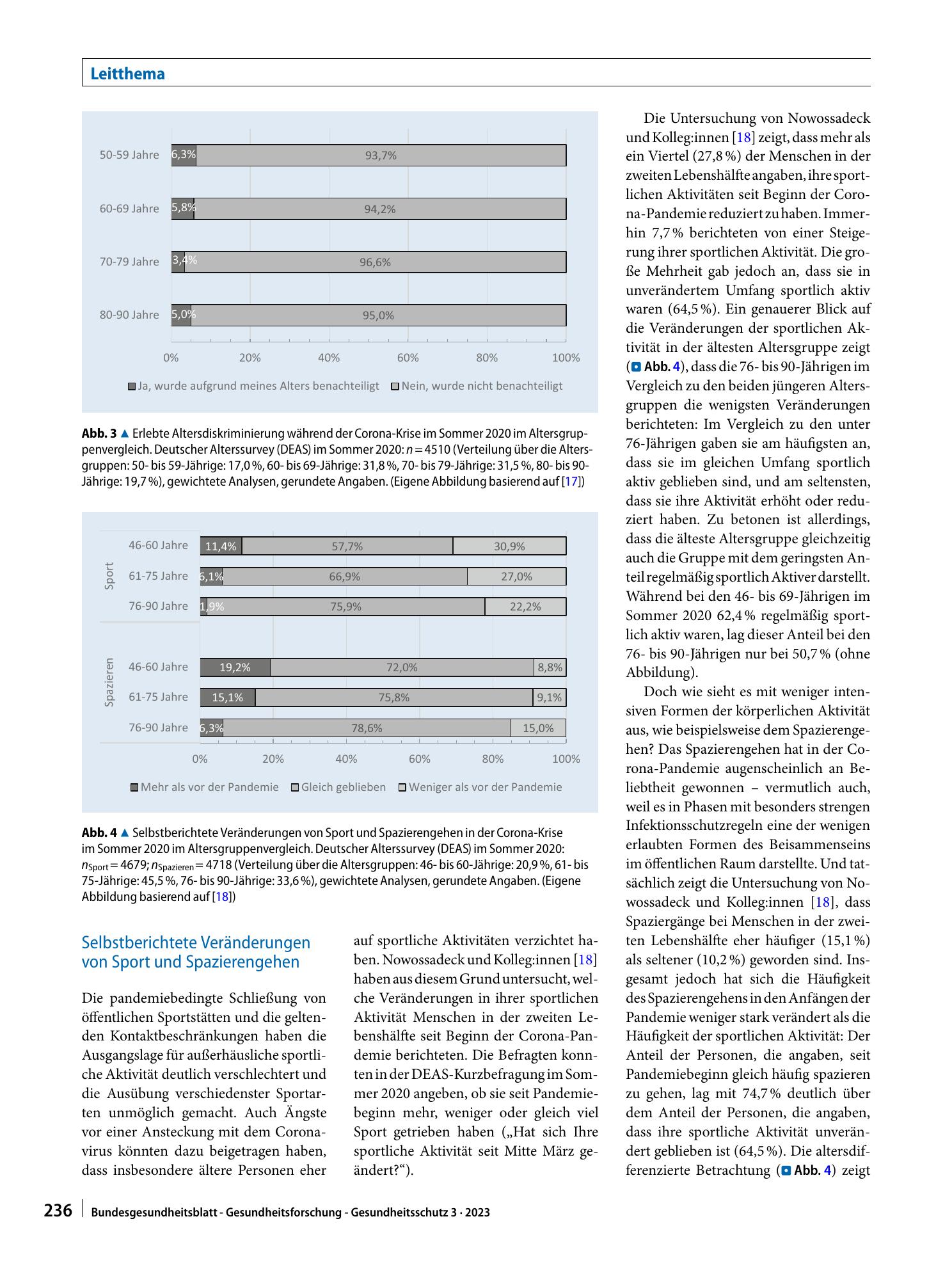 Vorschauseite 5: Ältere Menschen im ersten Jahr der COVID-19-Pandemie: Gesundheitsrelevante Befunde aus dem Deutschen Alterssurvey (DEAS)