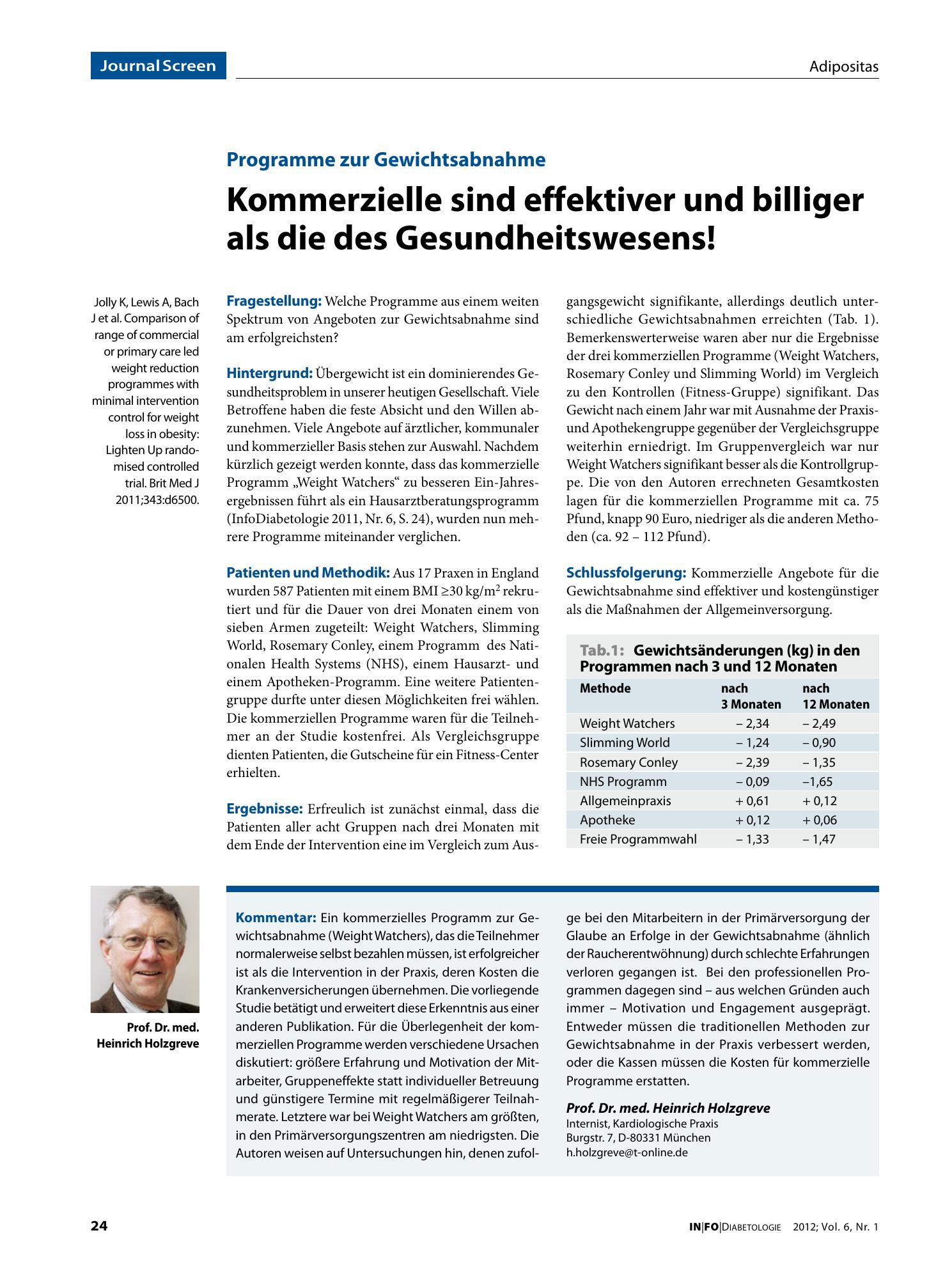 Vorschauseite 1: Kommerzielle sind effektiver und billiger als die des Gesundheitswesens!