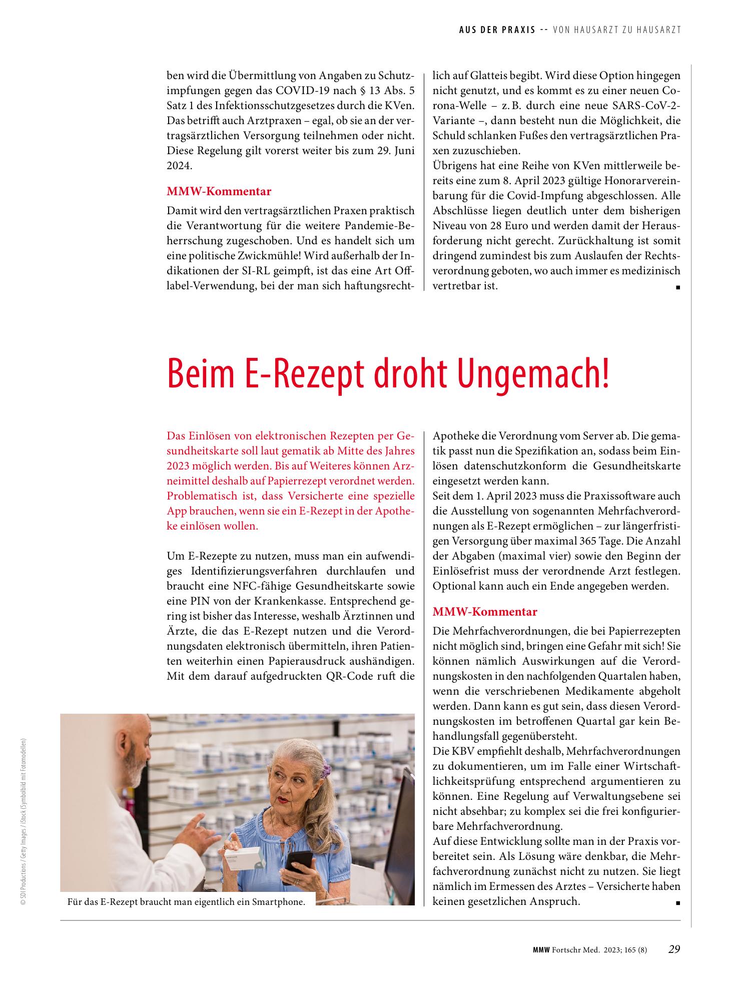 Vorschauseite 2: Covid-Impfung jetzt regulärer Teil der GKV-Versorgung