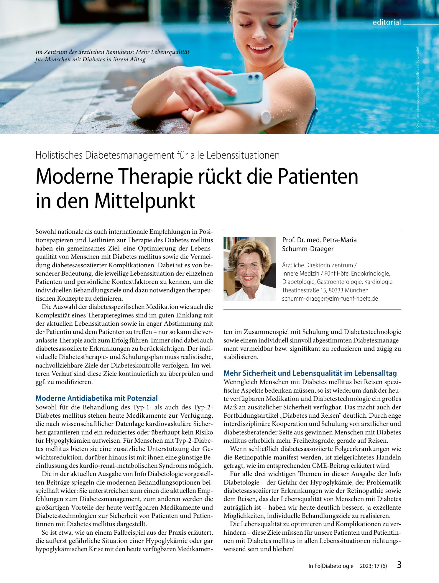 Vorschauseite 1: Moderne Therapie rückt die Patienten in den Mittelpunkt