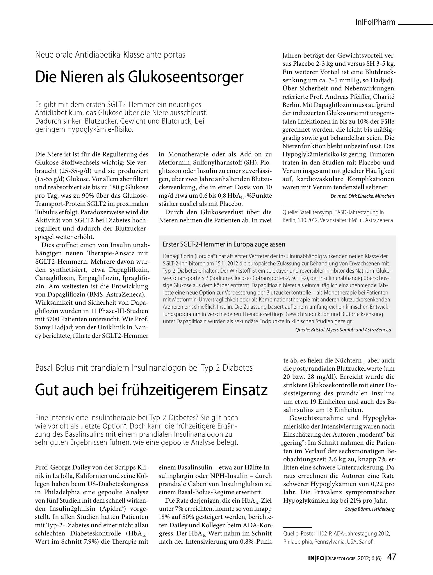 Vorschauseite 1: Die Nieren als Glukoseentsorger