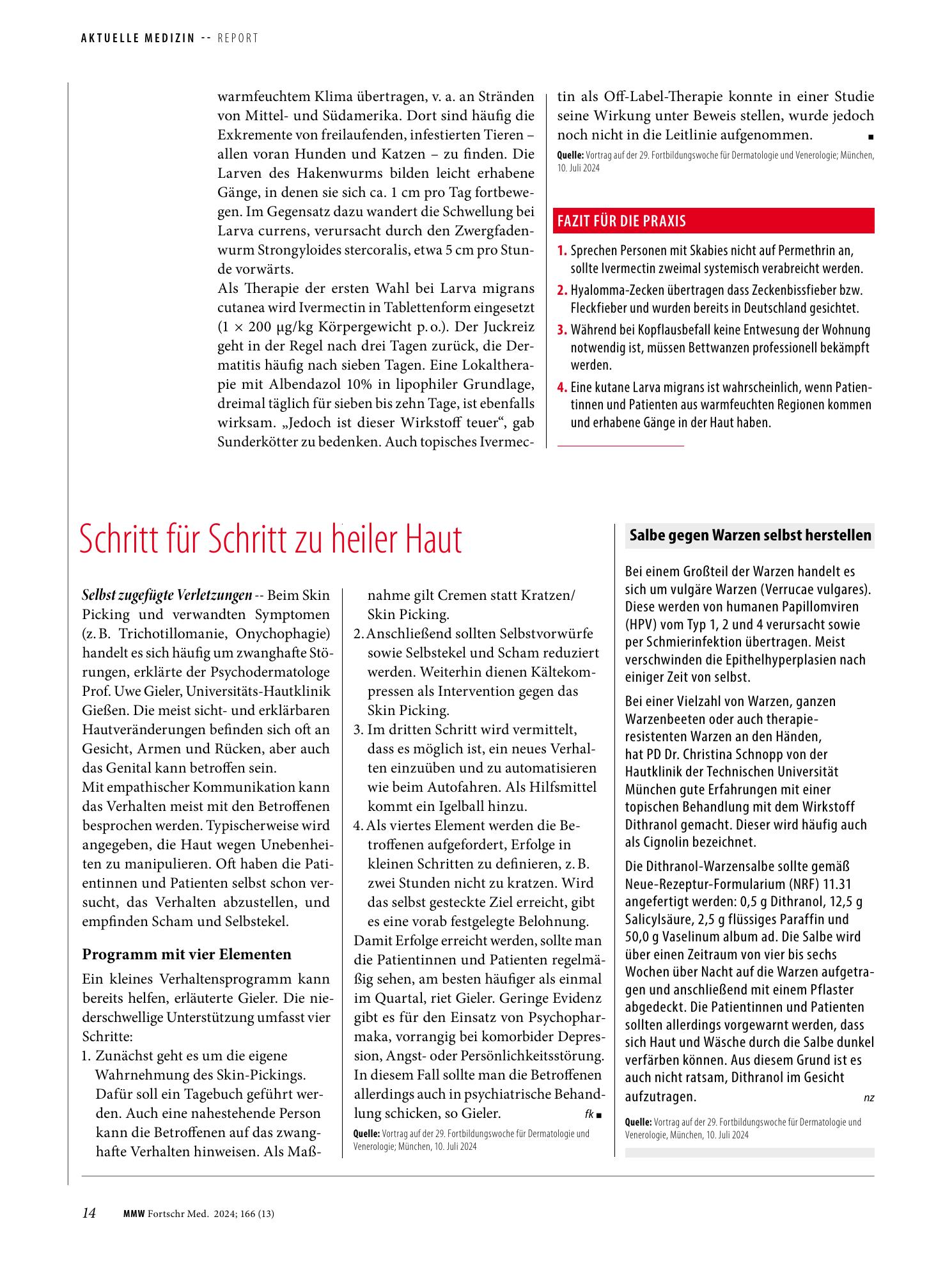 Vorschauseite 1: Schritt für Schritt zu heiler Haut