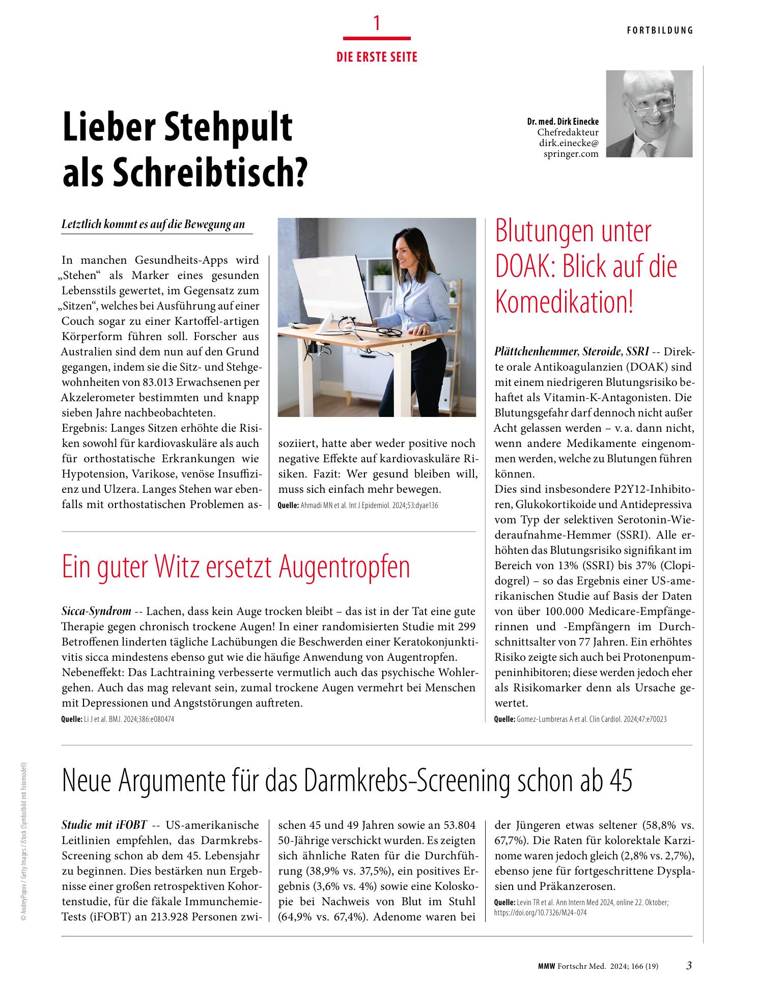 Vorschauseite 1: Die Erste Seite