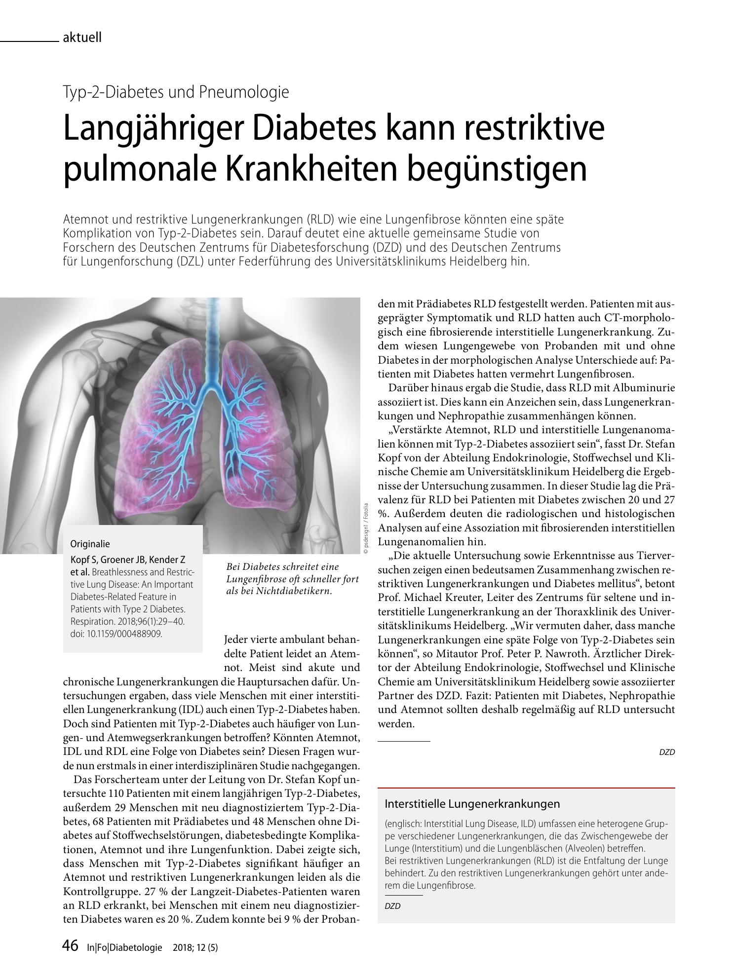 Vorschauseite 1: Interstitielle Lungenerkrankungen