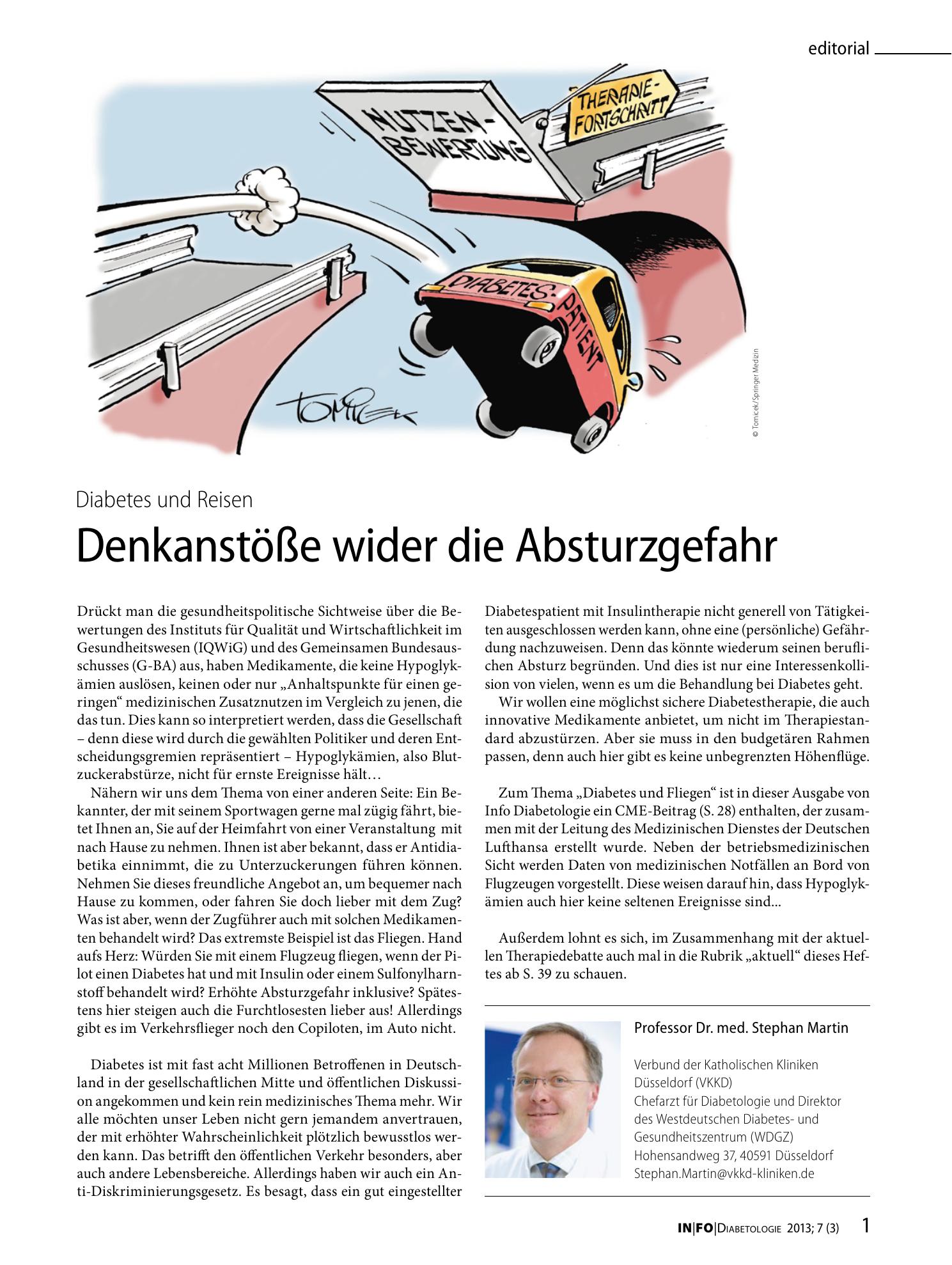 Vorschauseite 1: Denkanstöße wider die Absturzgefahr