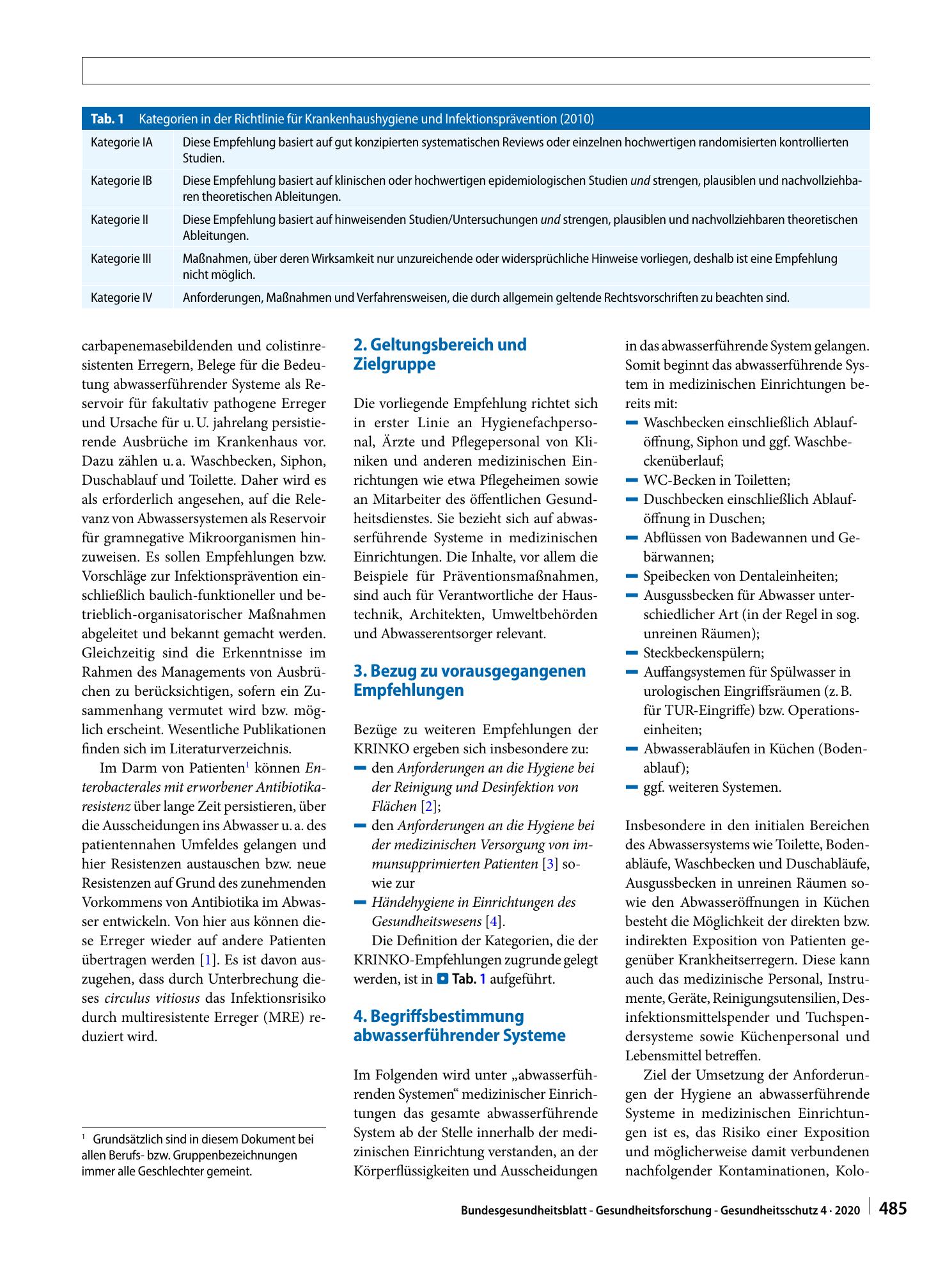Vorschauseite 2: Anforderungen der Hygiene an abwasserführende Systeme in medizinischen Einrichtungen