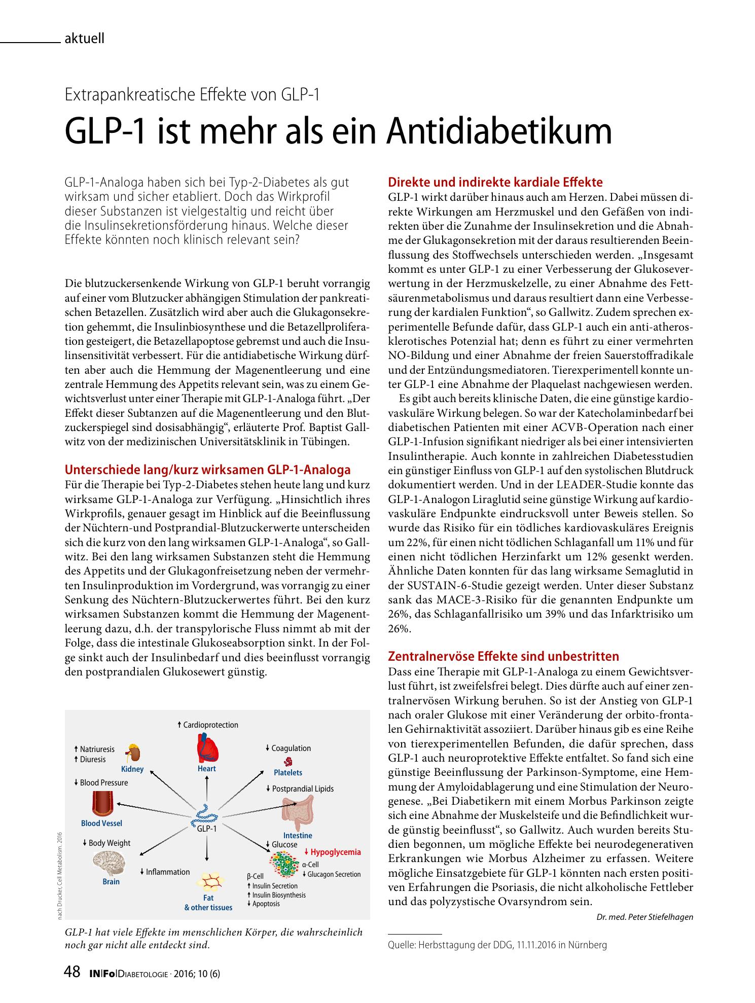 Vorschauseite 1: GLP-1 ist mehr als ein Antidiabetikum