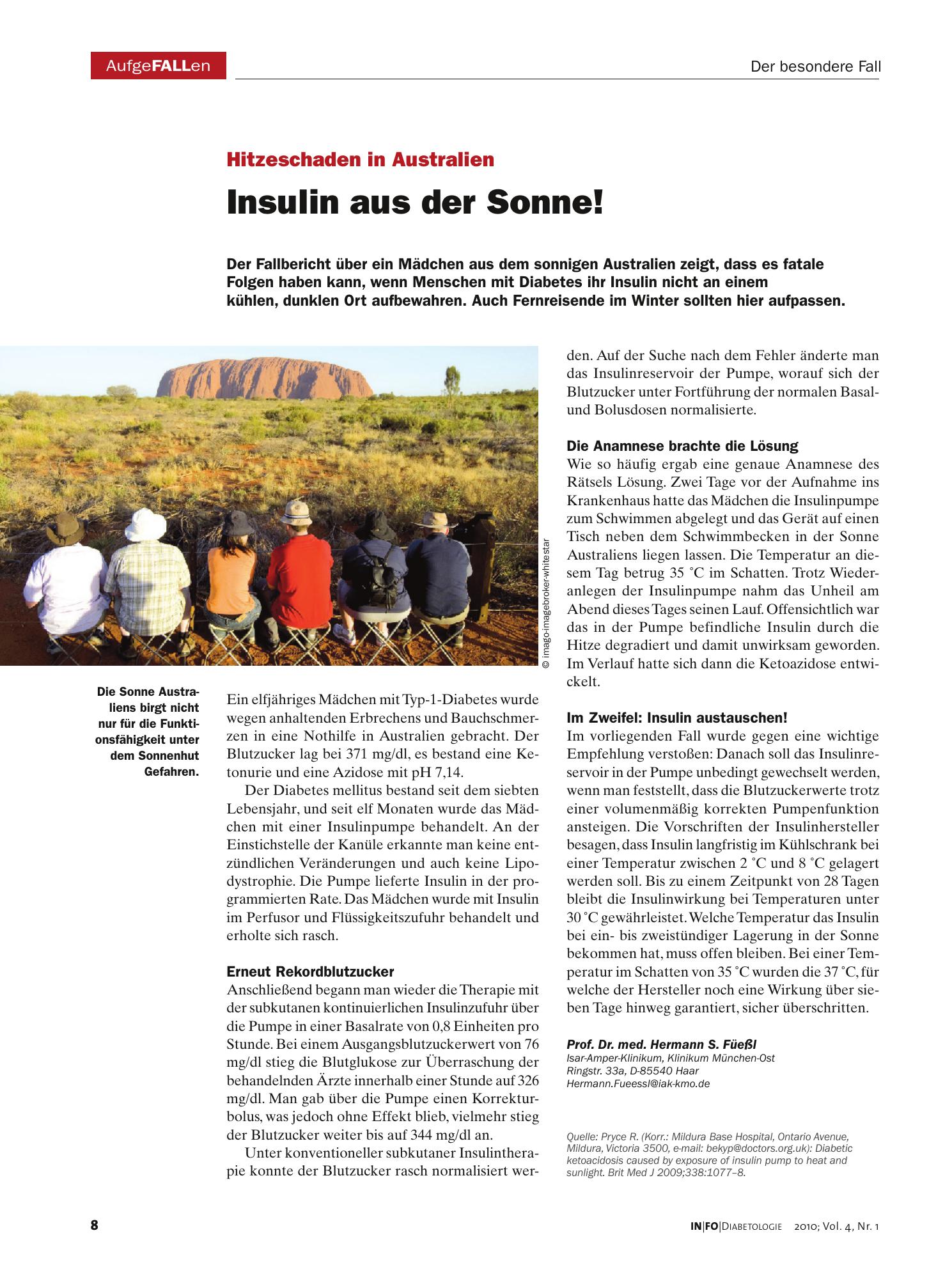 Vorschauseite 1: Insulin aus der Sonne!