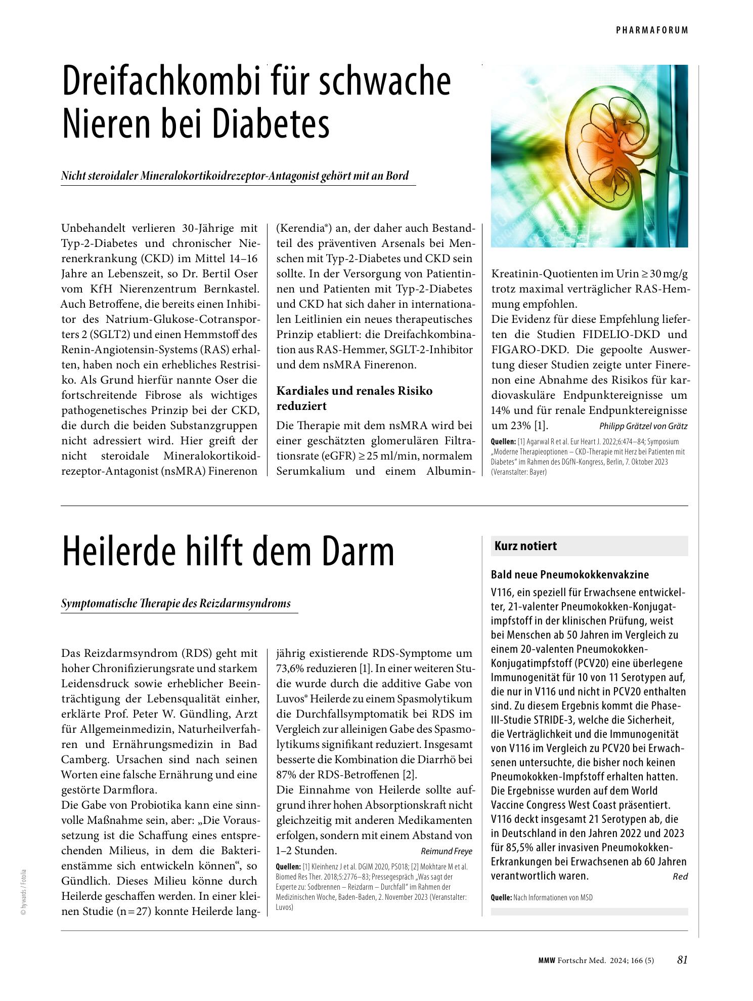 Vorschauseite 1: Bald neue Pneumokokkenvakzine