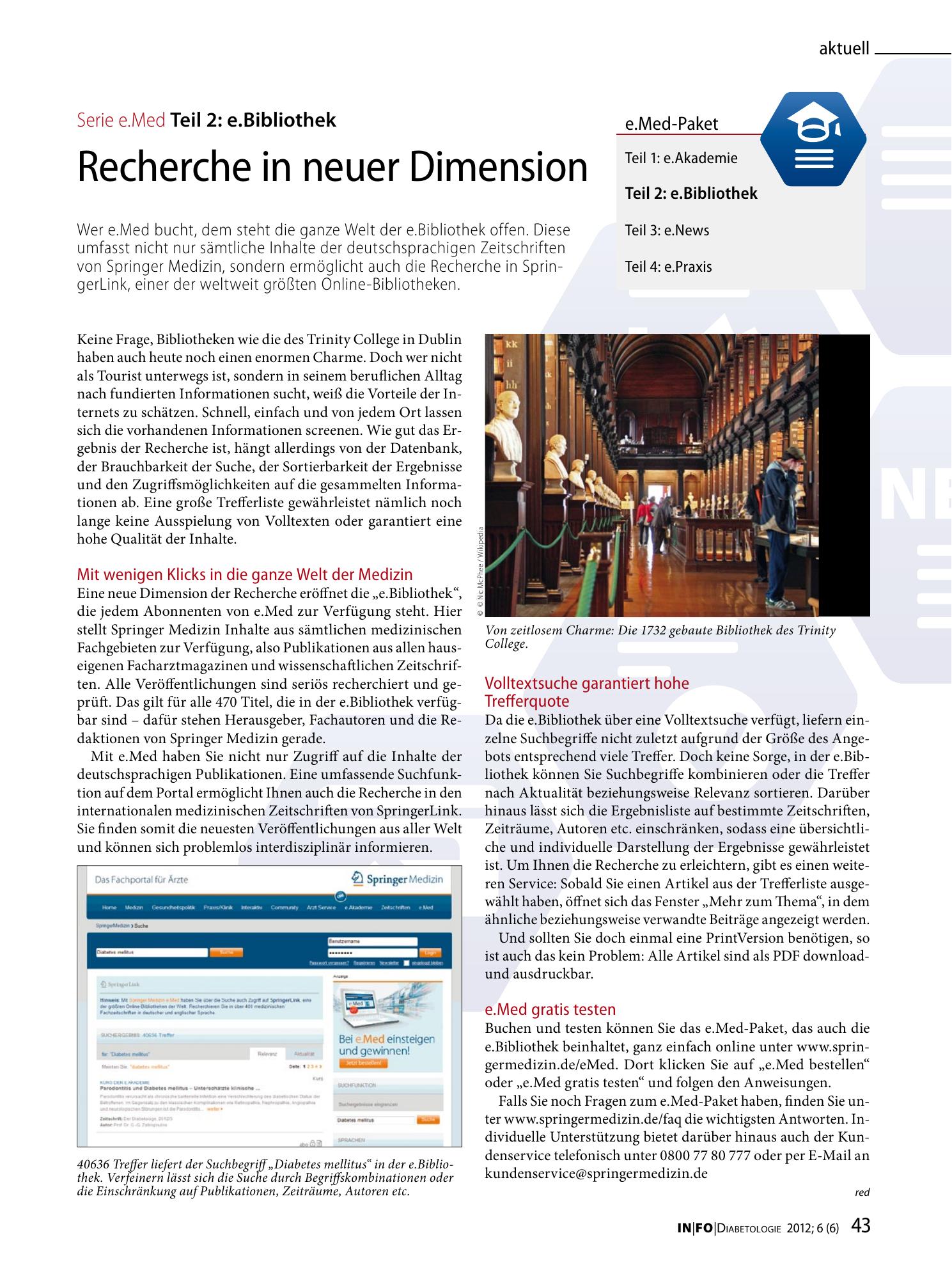 Vorschauseite 1: Recherche in neuer Dimension