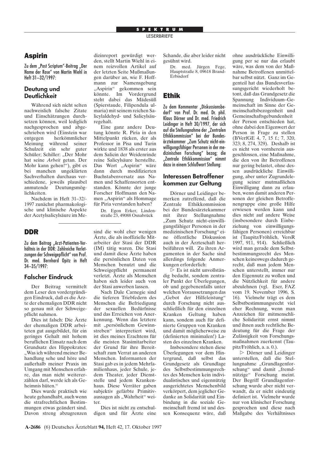 Vorschauseite 1: DDR: Falscher Eindruck