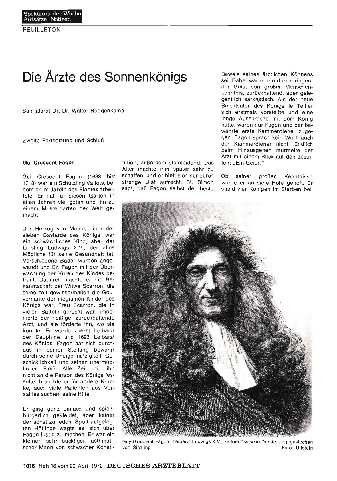 Vorschauseite 1: Die Ärzte des Sonnenkönigs