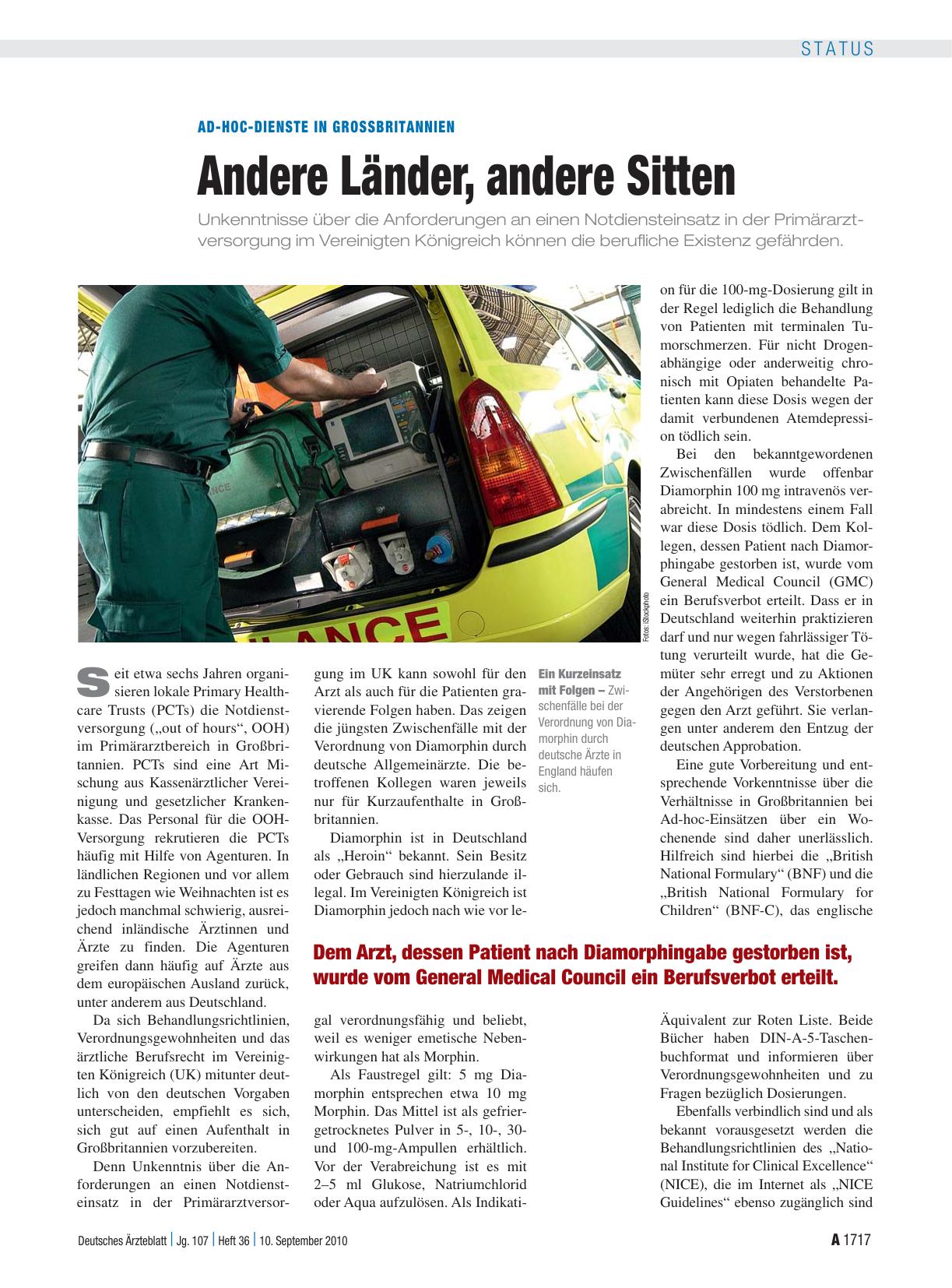 Vorschauseite 1: Ad-hoc-dienste in Grossbritannien: Andere Länder, andere Sitten