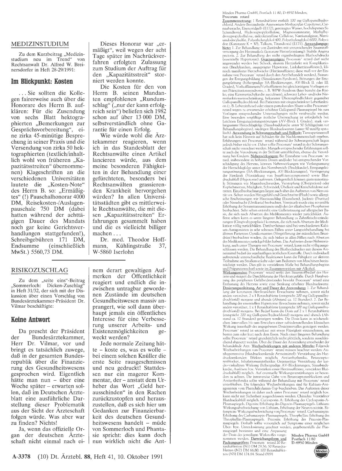 Vorschauseite 1: MEDIZINSTUDIUM: Im Blickpunkt: Kosten