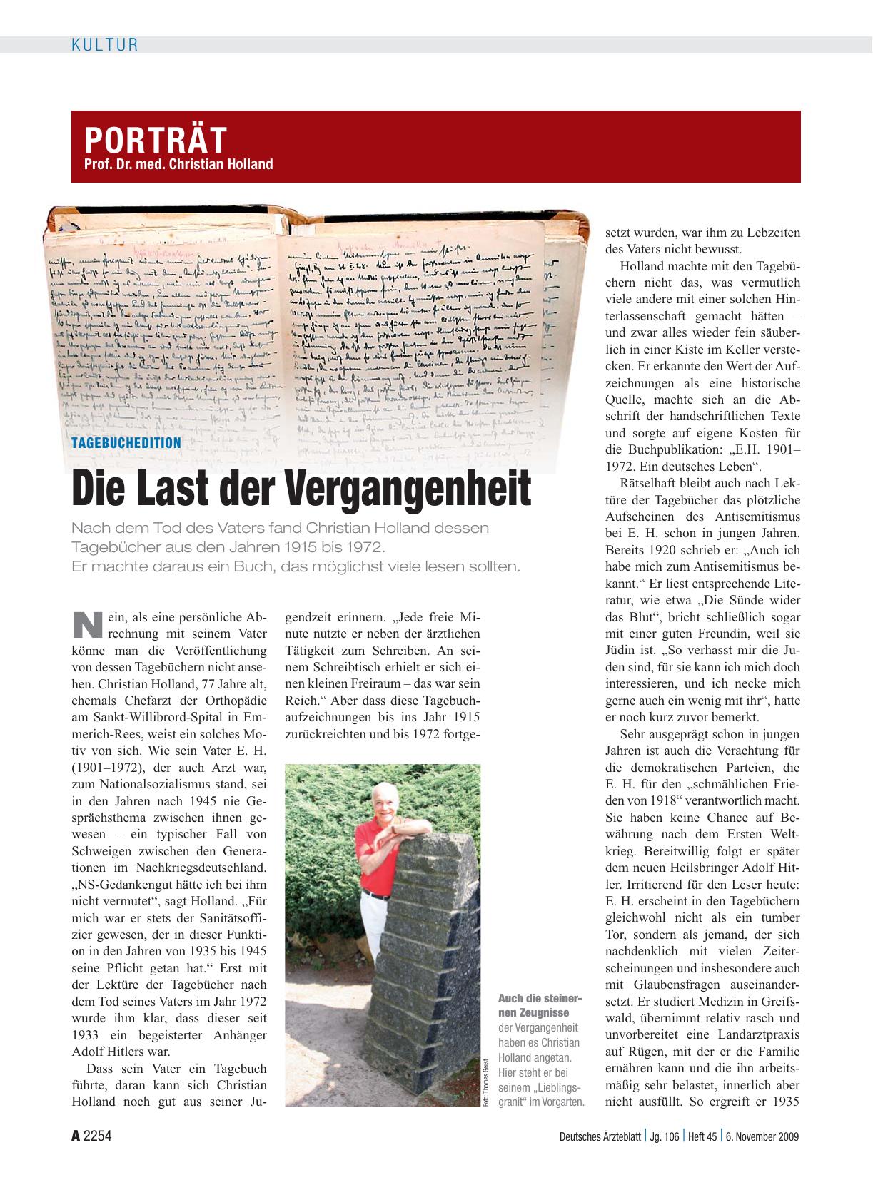 Vorschauseite 1: Tagebuchedition: Die Last der Vergangenheit