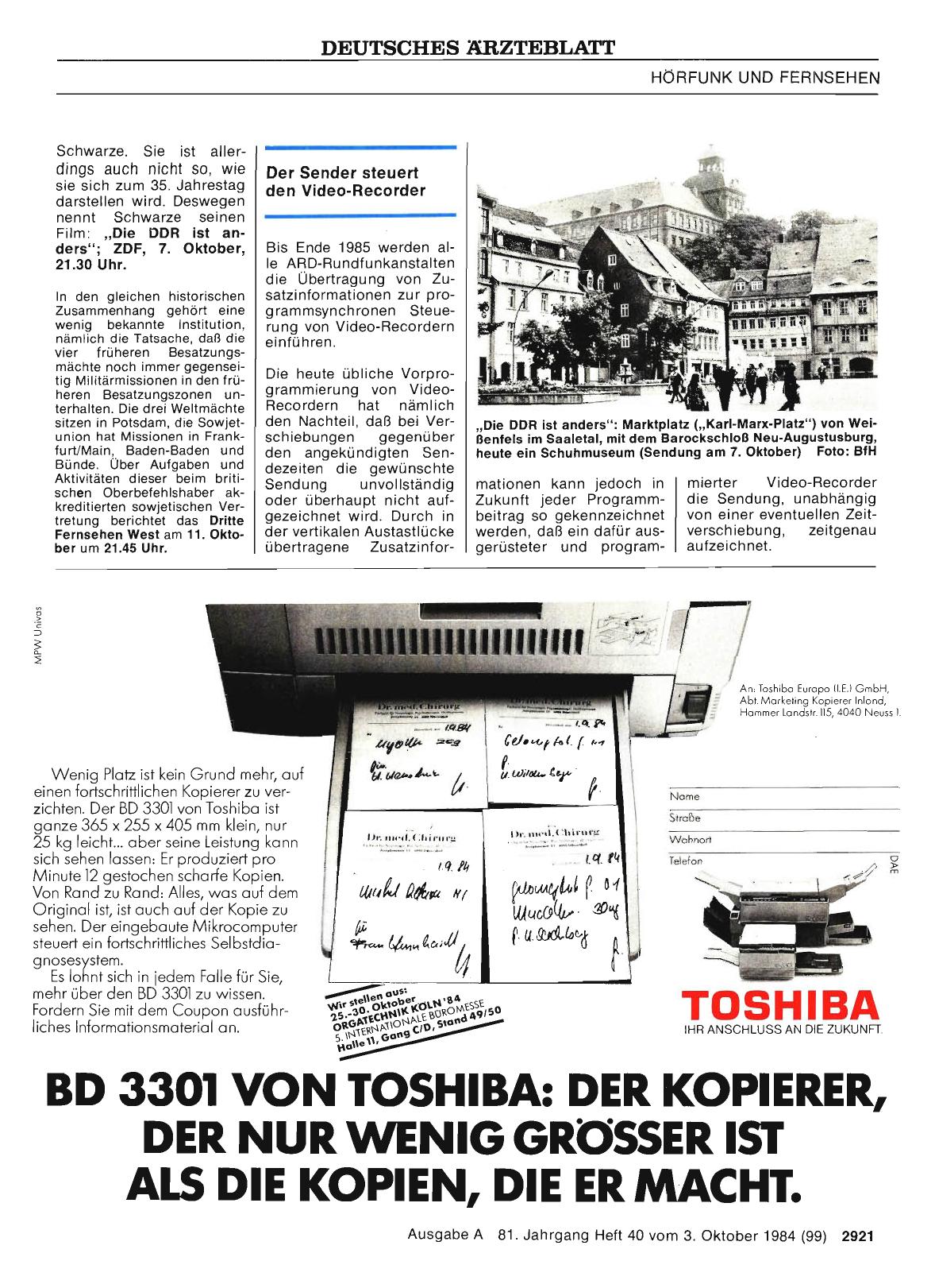 Vorschauseite 1: Der Sender steuert den Video-Recorder