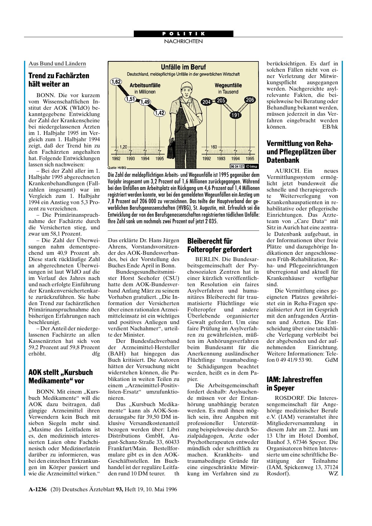 Vorschauseite 1: Trend zu Fachärzten hält weiter an