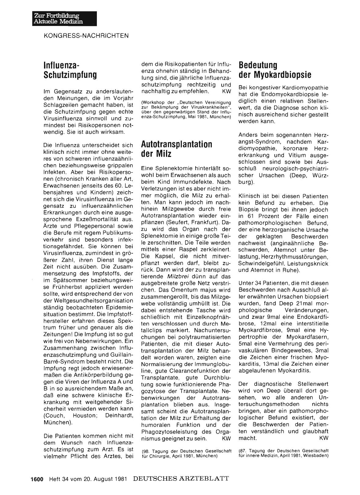 Vorschauseite 1: Bedeutung der Myokardbiopsie