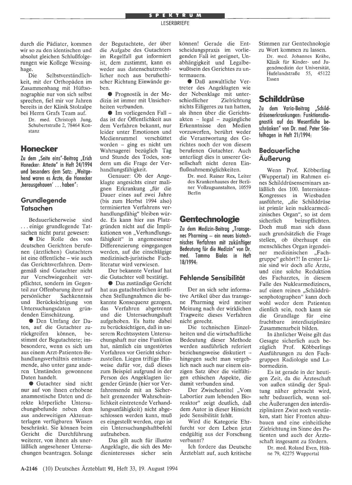 Vorschauseite 1: Honecker: Grundlegende Tatsachen