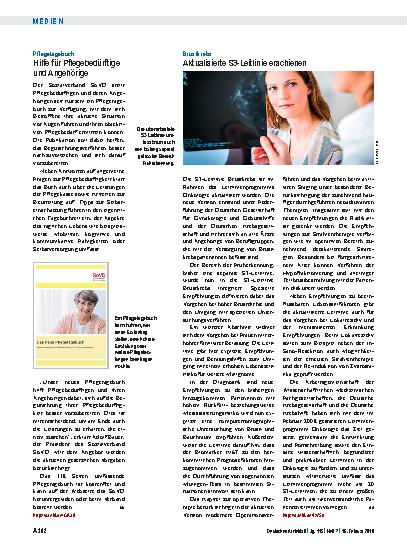Vorschauseite 1: Brustkrebs: Aktualisierte S3-Leitlinie erschienen