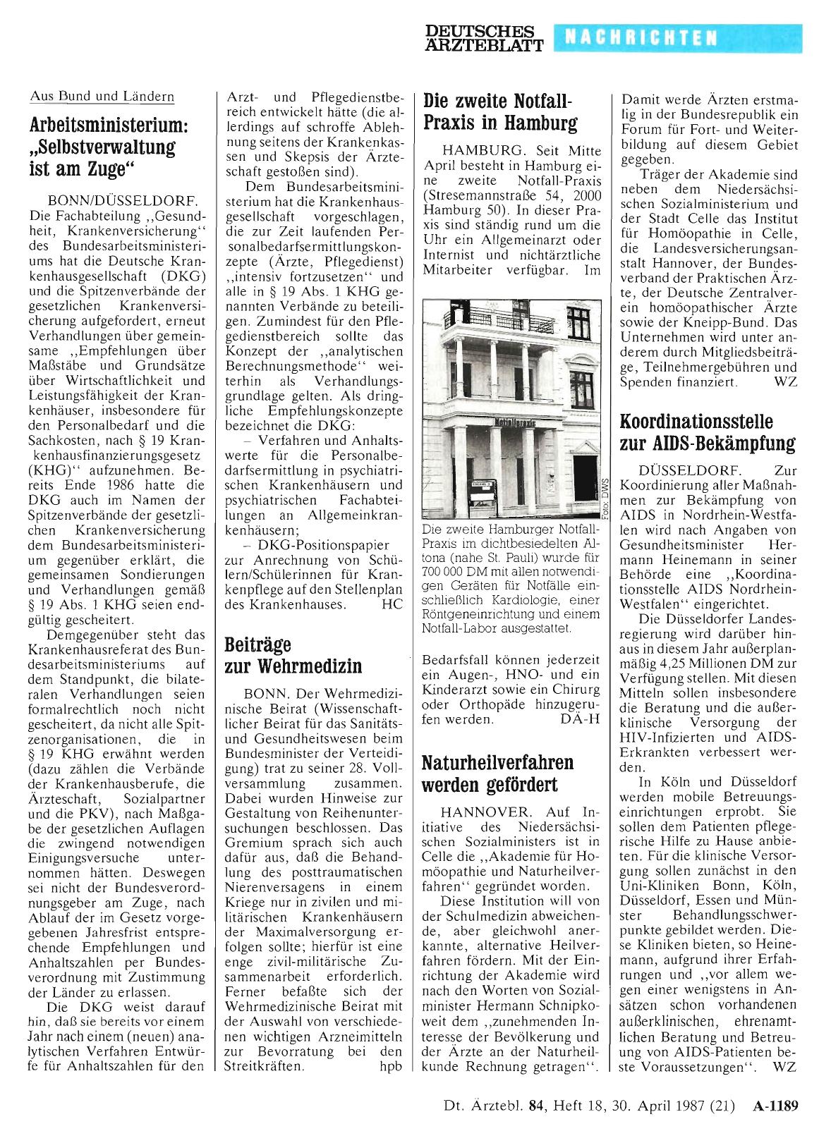 Vorschauseite 1: Koordinationsstelle zur AIDS-Bekämpfung