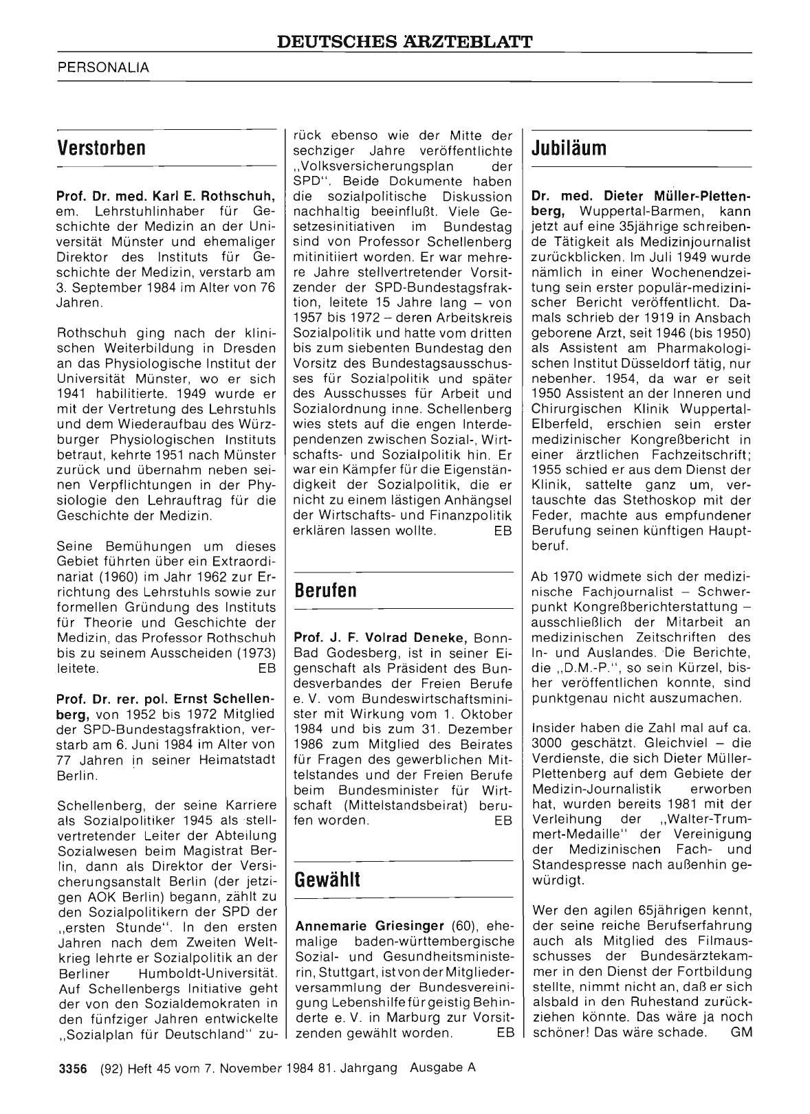 Vorschauseite 1: Verstorben